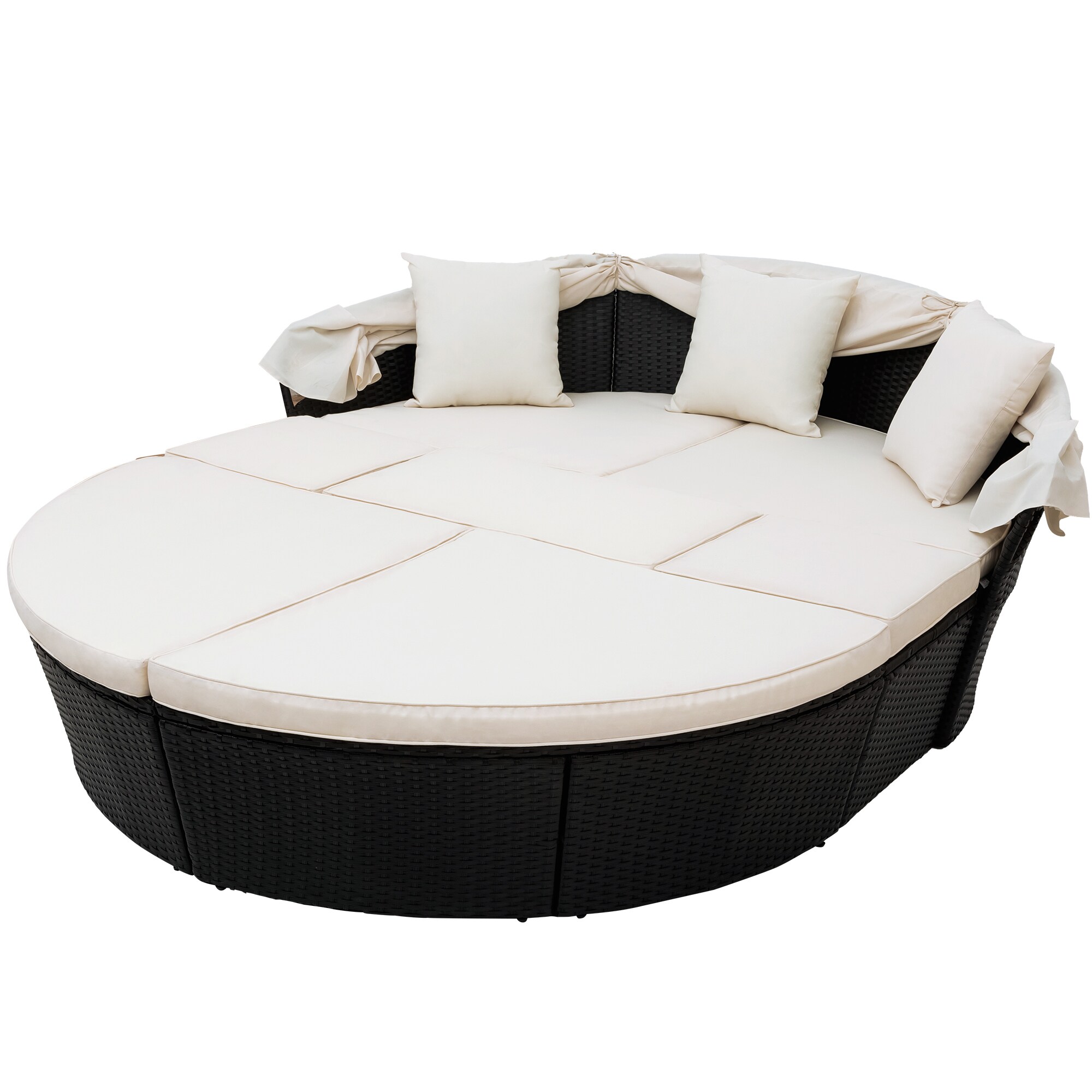 Deuba poly rattan online lounge set