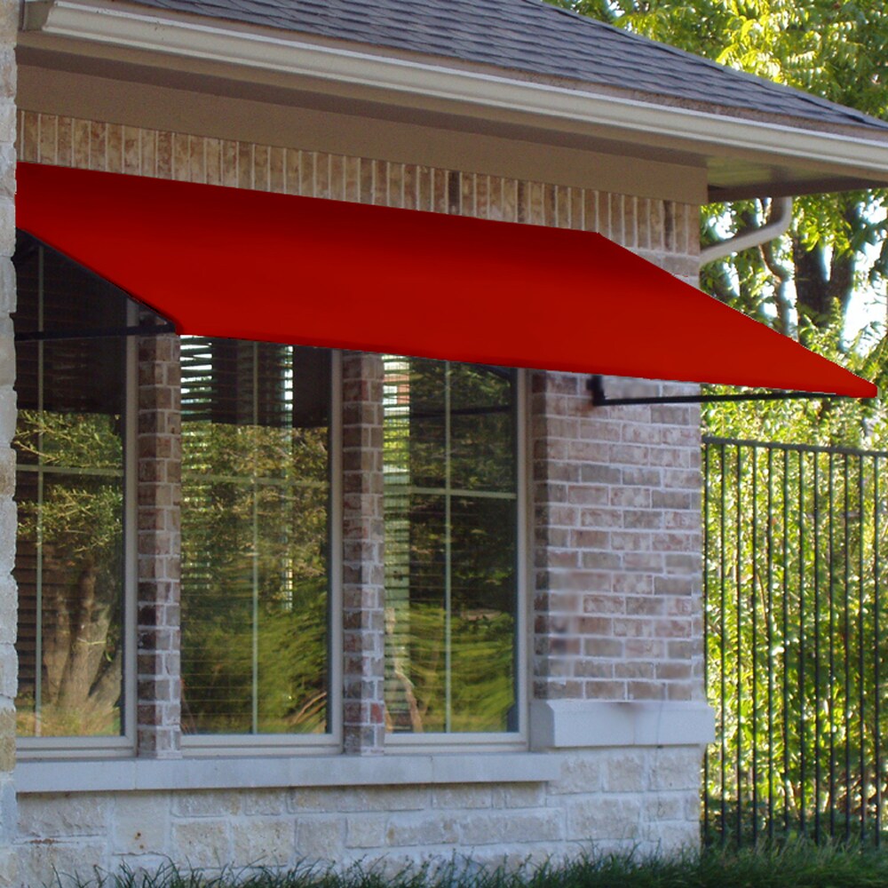 Awntech ER24-NV-5R 64.5-Inches Wide x 48-Inches Projection x 24-Inches Height Fabric Solid Fixed Window/Door Awning