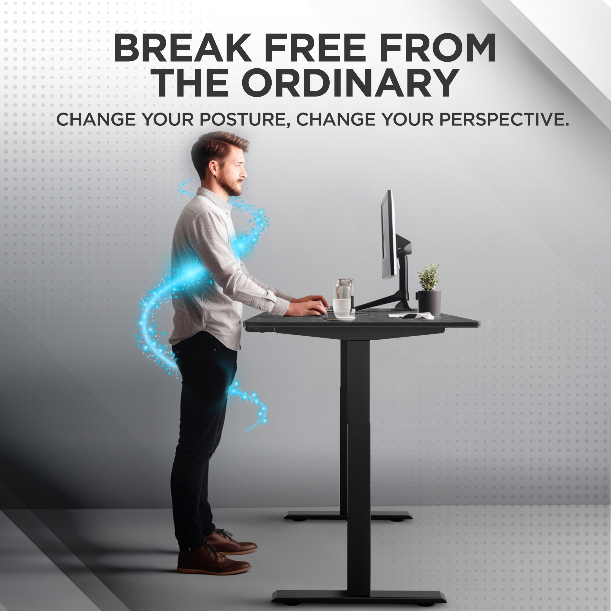 Uncaged Ergonomics RU2BBKMDF60 desks - View #2