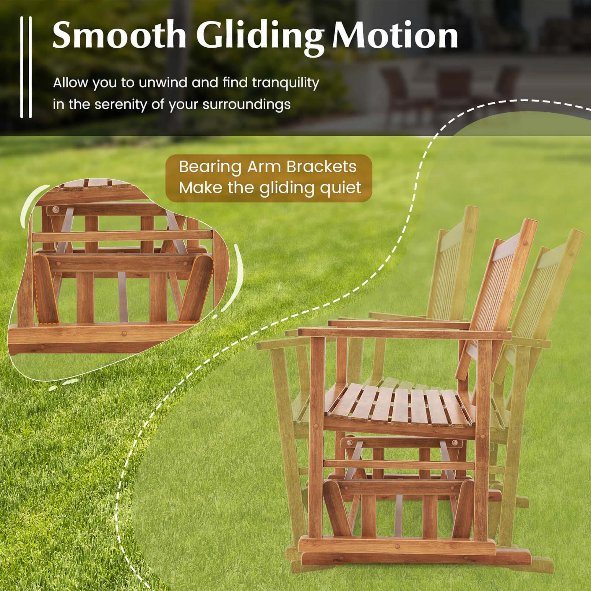 Costway HCST05330 Swing-Gliders - View #5