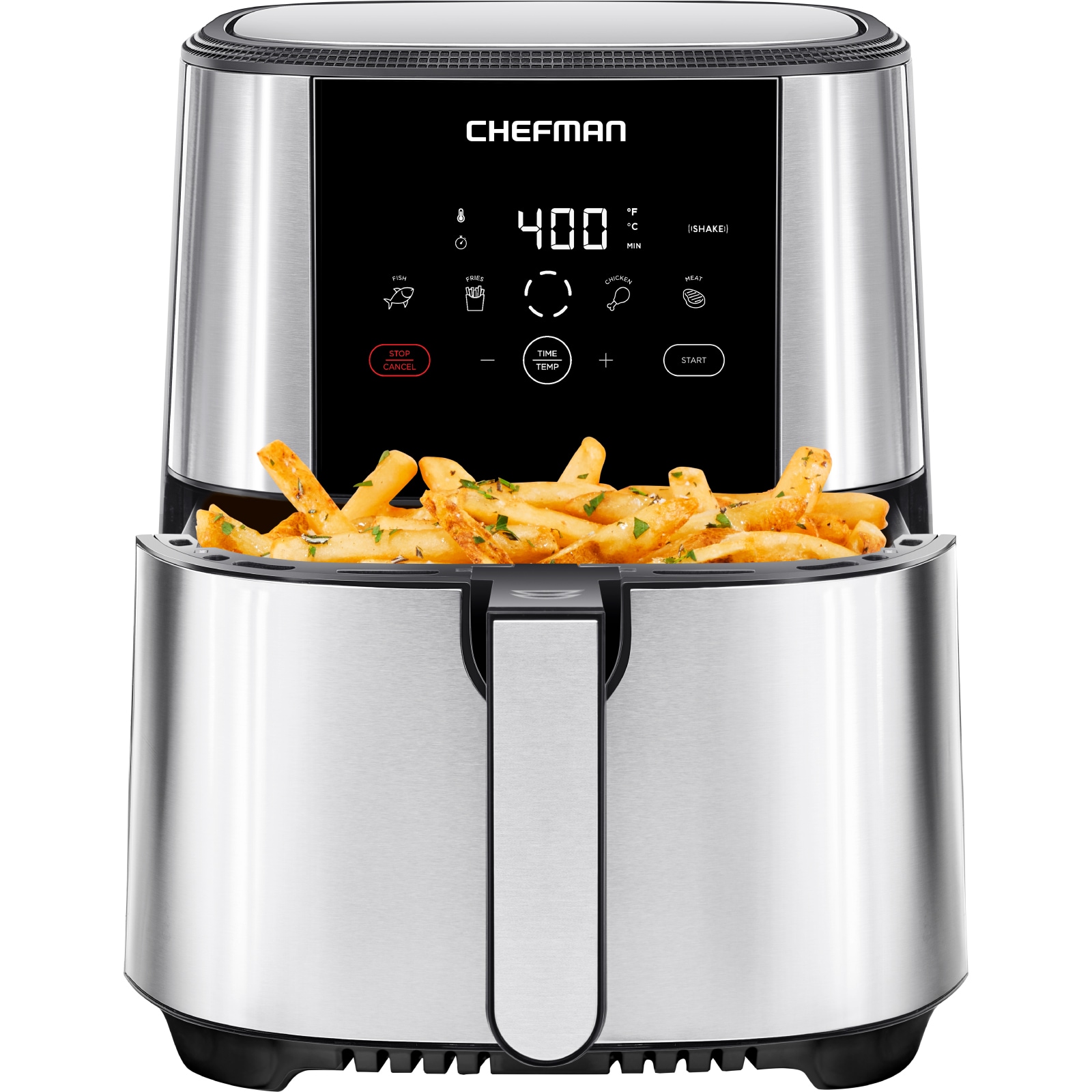 Air Fryer, Nebulastone 6Qt Airfryer with 8 Presets, Rapid Frying Electric  Hot Oven Oilless Cooker, LED Digital Screen,Stainless Steel, Preheat, ETL