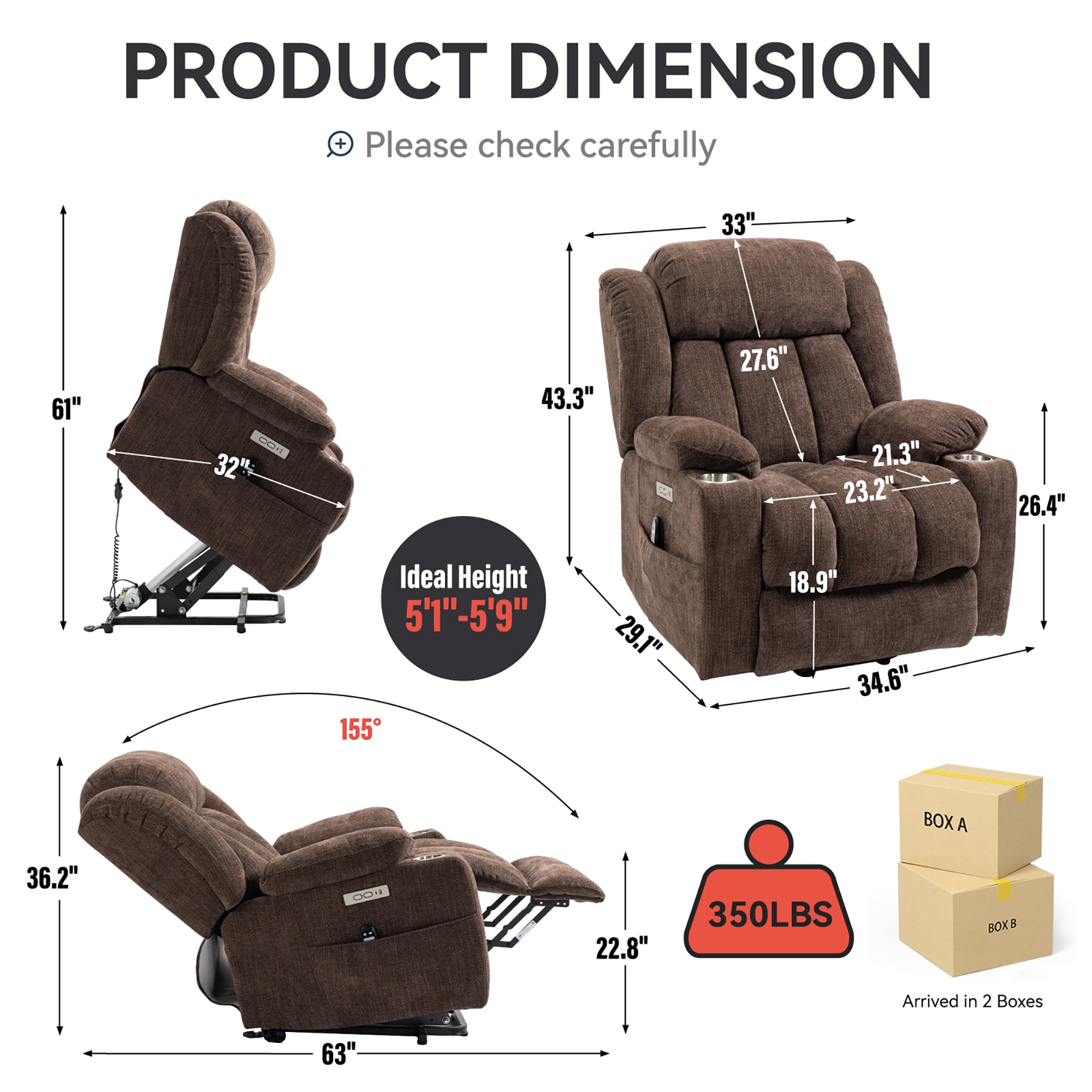 Sumyeg WM-SM000118AAK recliners - View #5