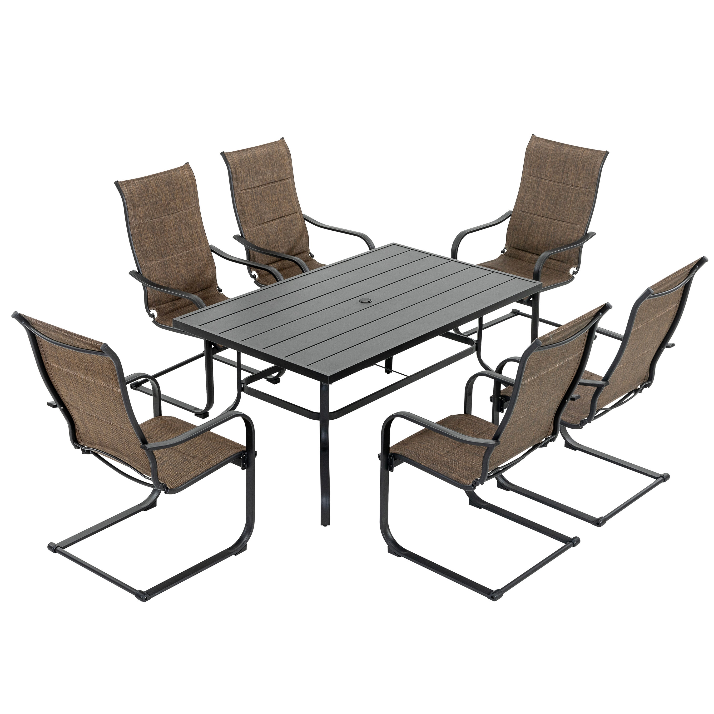 Cuba black 6 discount piece patio set