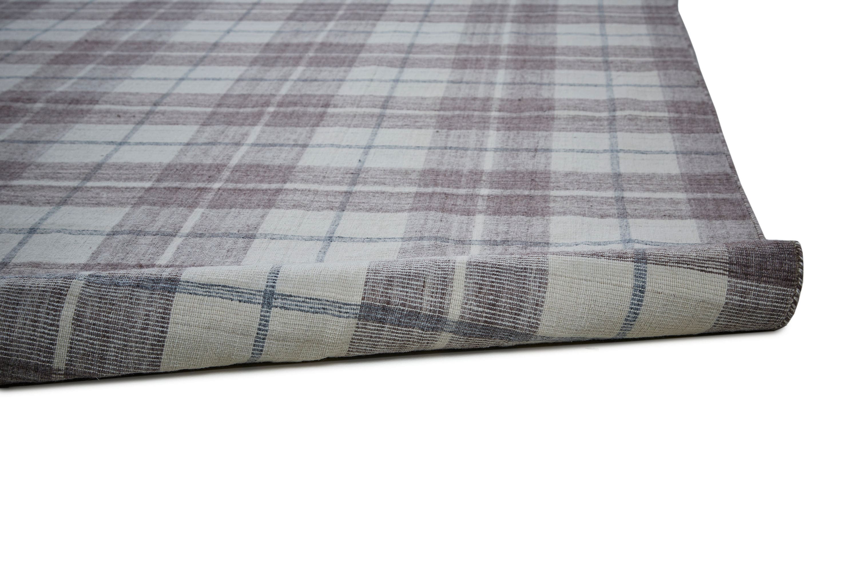 Ivory and Gray Reversible Synthetic Rug 3'6" x 5'6"