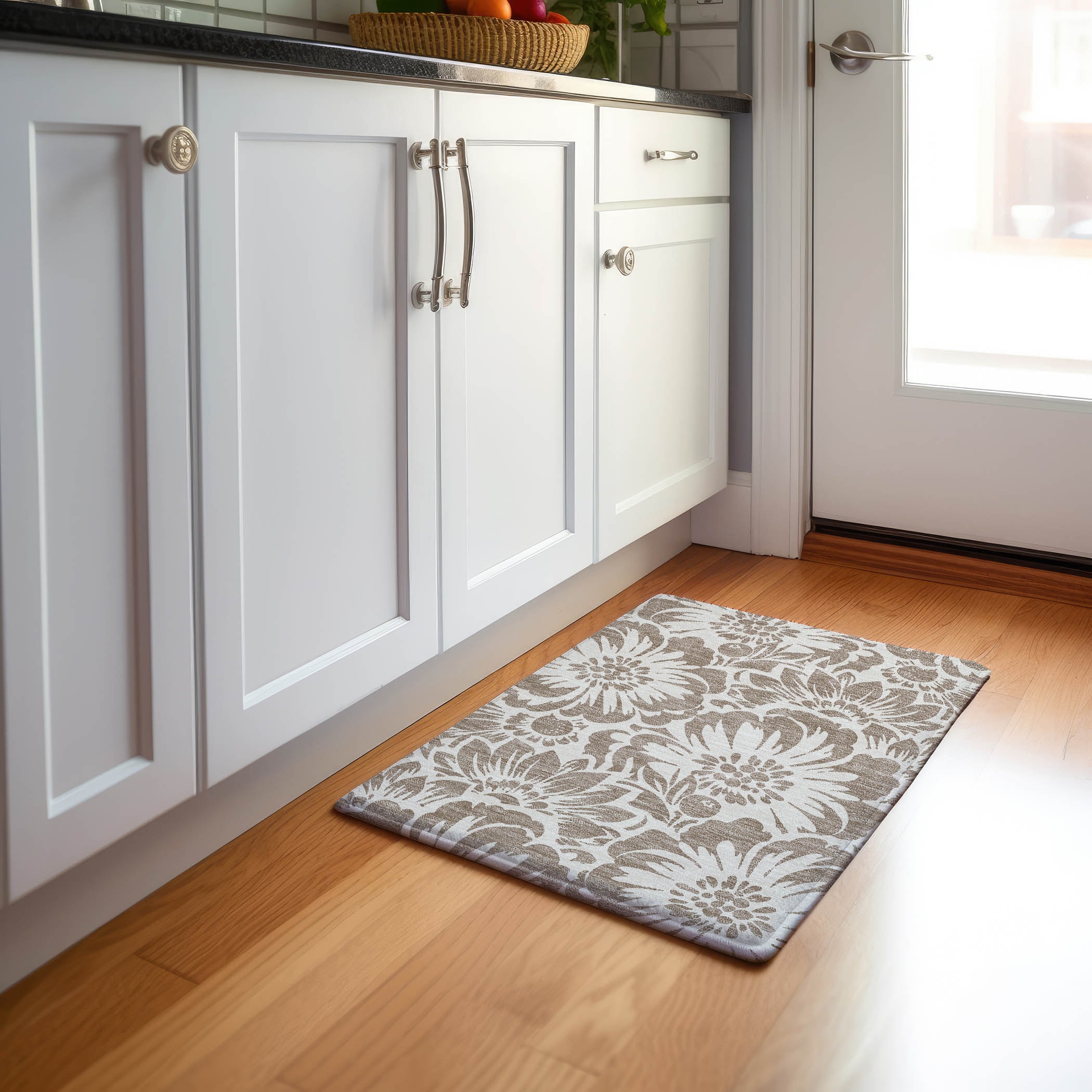 Addison Rugs AMF516GE8RO Mayfield AMF516GE 8 x 8 (ft) Loomed Polyester Green Round Indoor Abstract Machine washable Area rug