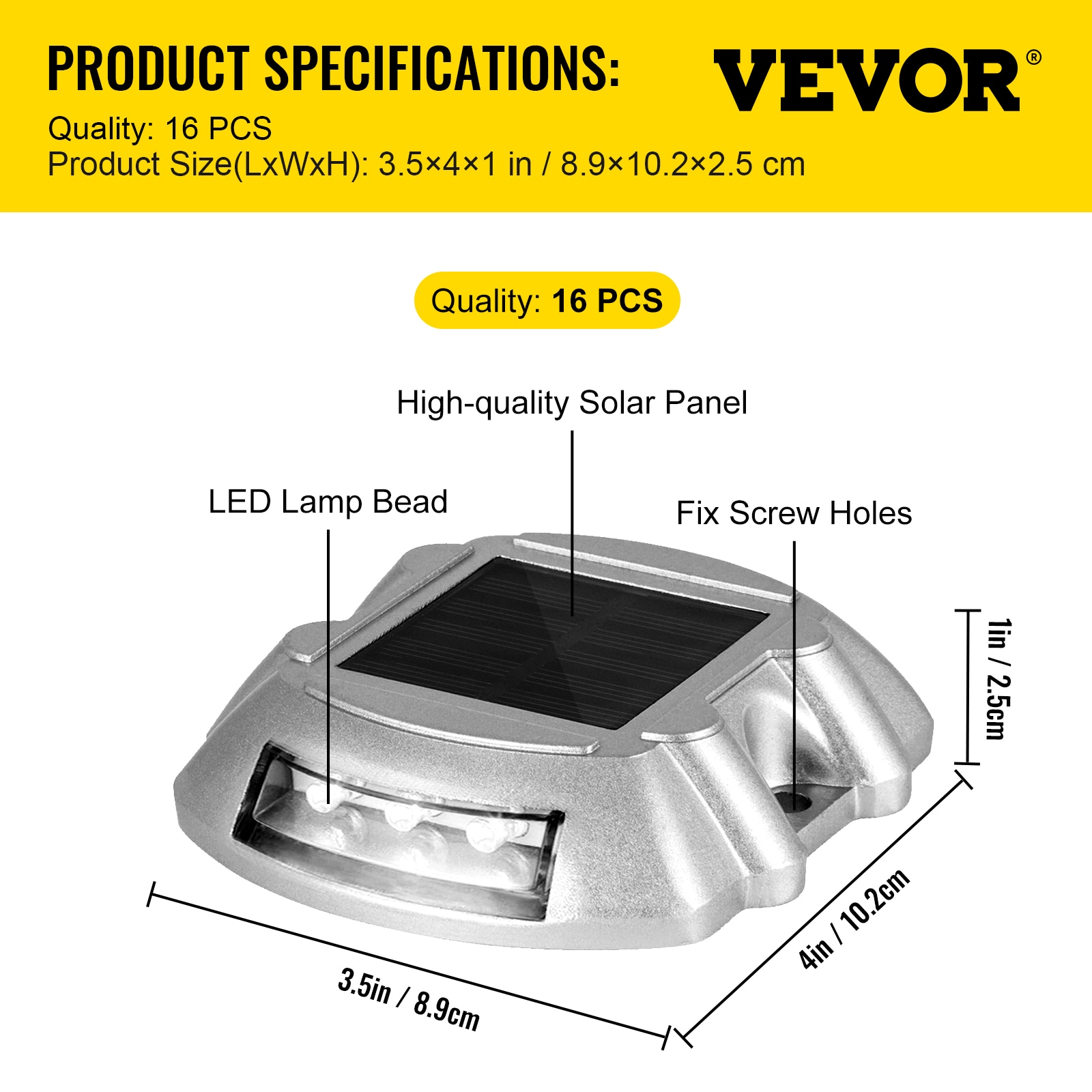 VEVOR TYNDD16JTWH000001V0 Path-Lights - View #8
