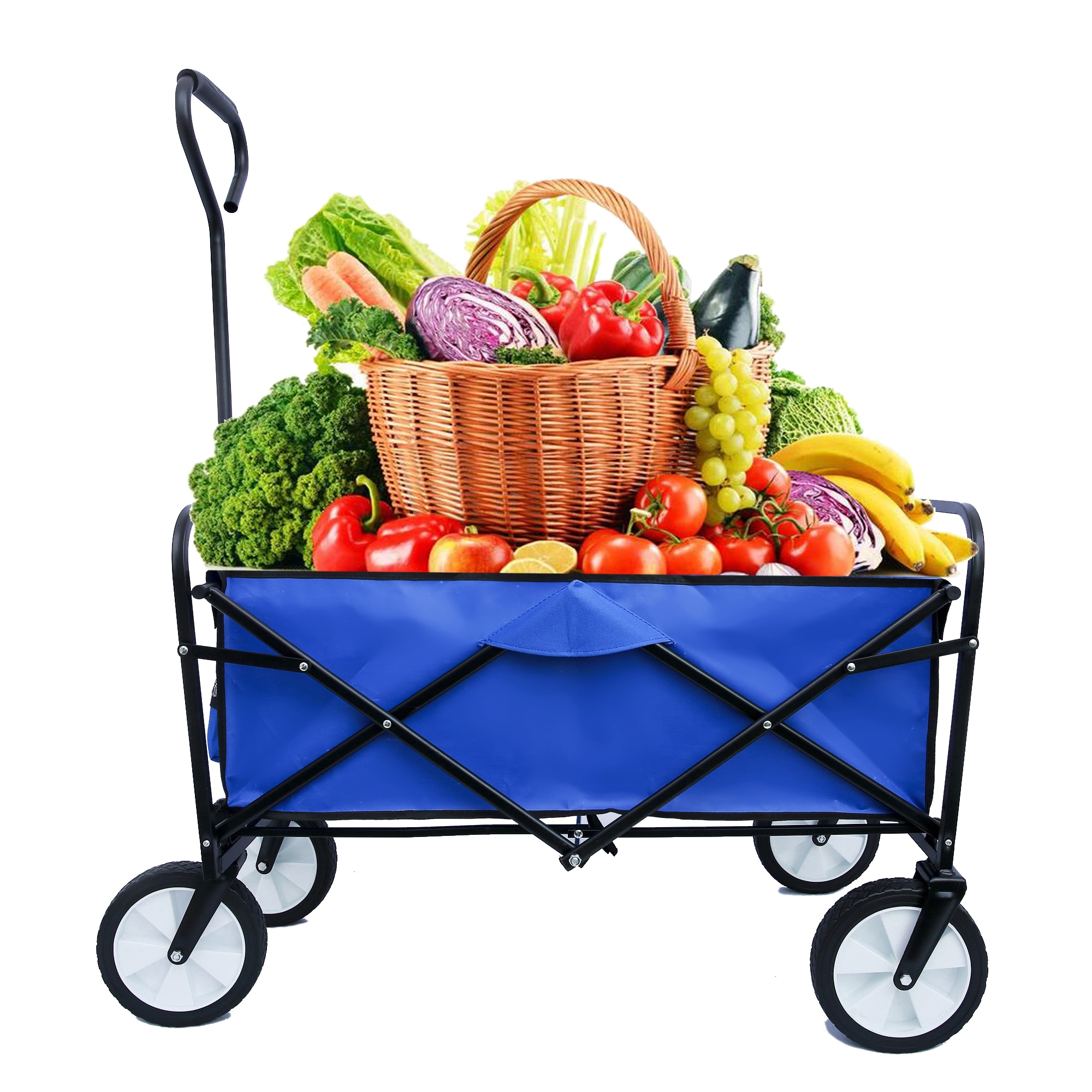 AHIOU HOME Carolyn 3.1-cu ft Steel Folding Yard Cart ZAAHG AHIOU HOME Carolyn 3.1-cu ft Steel Folding Yard Cart ZAAHG