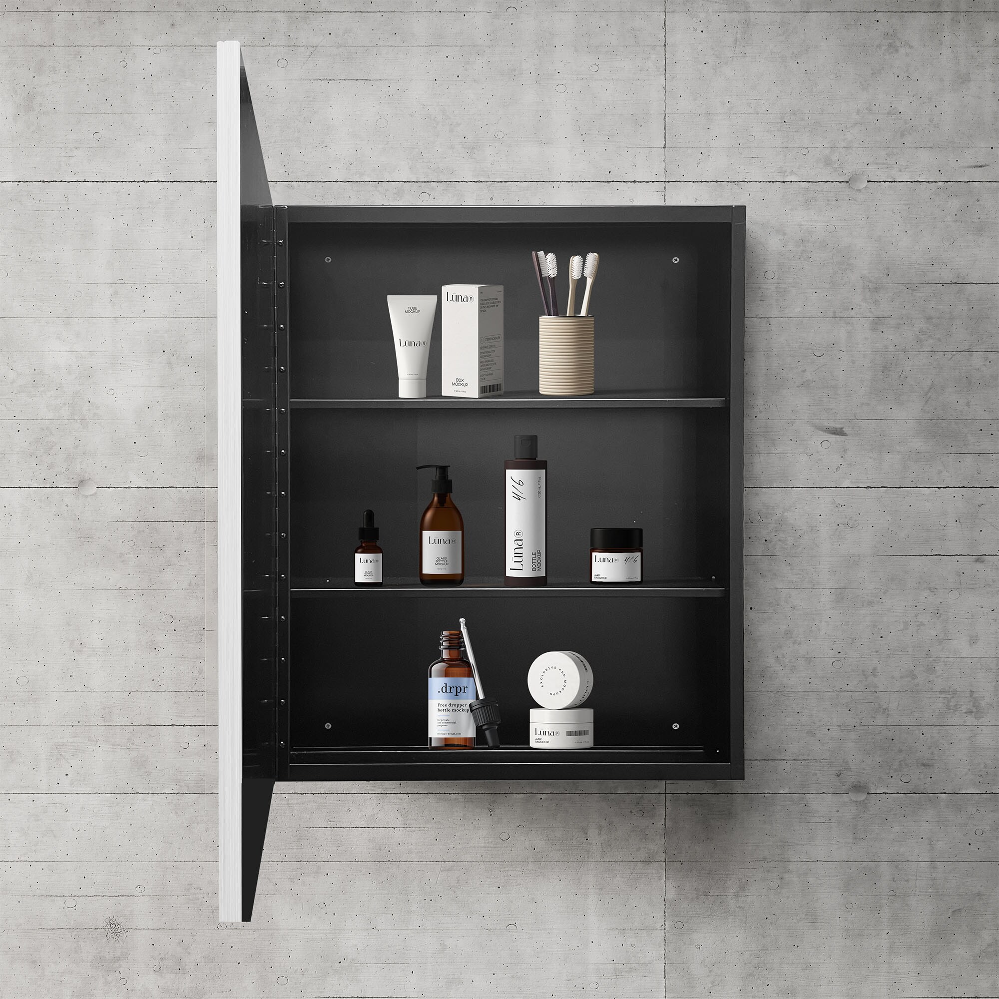 WELLFOR GIJ-MED01-2028SL Bathroom-Medicine-Cabinets - View #6