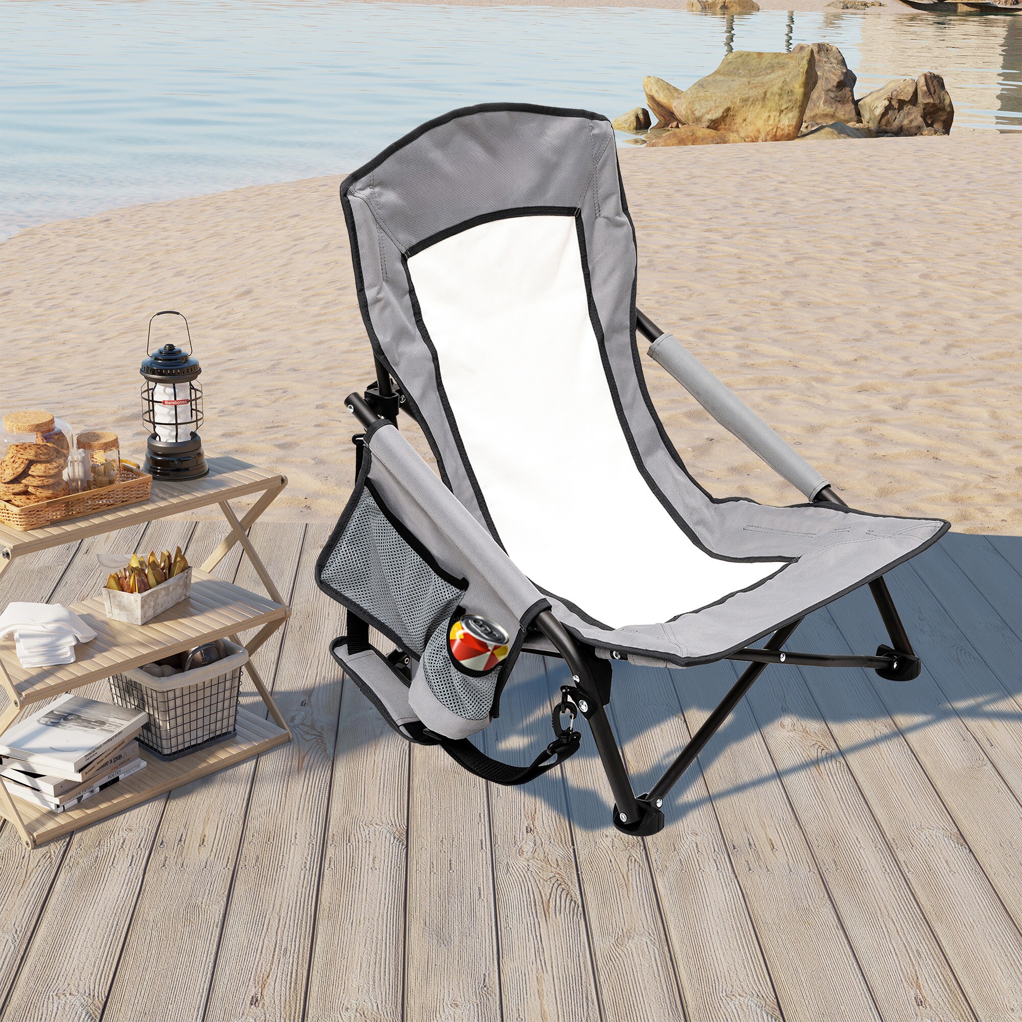 Clihome CL-CCAC2417GGY1 Beach-Camping-Chairs - View #2