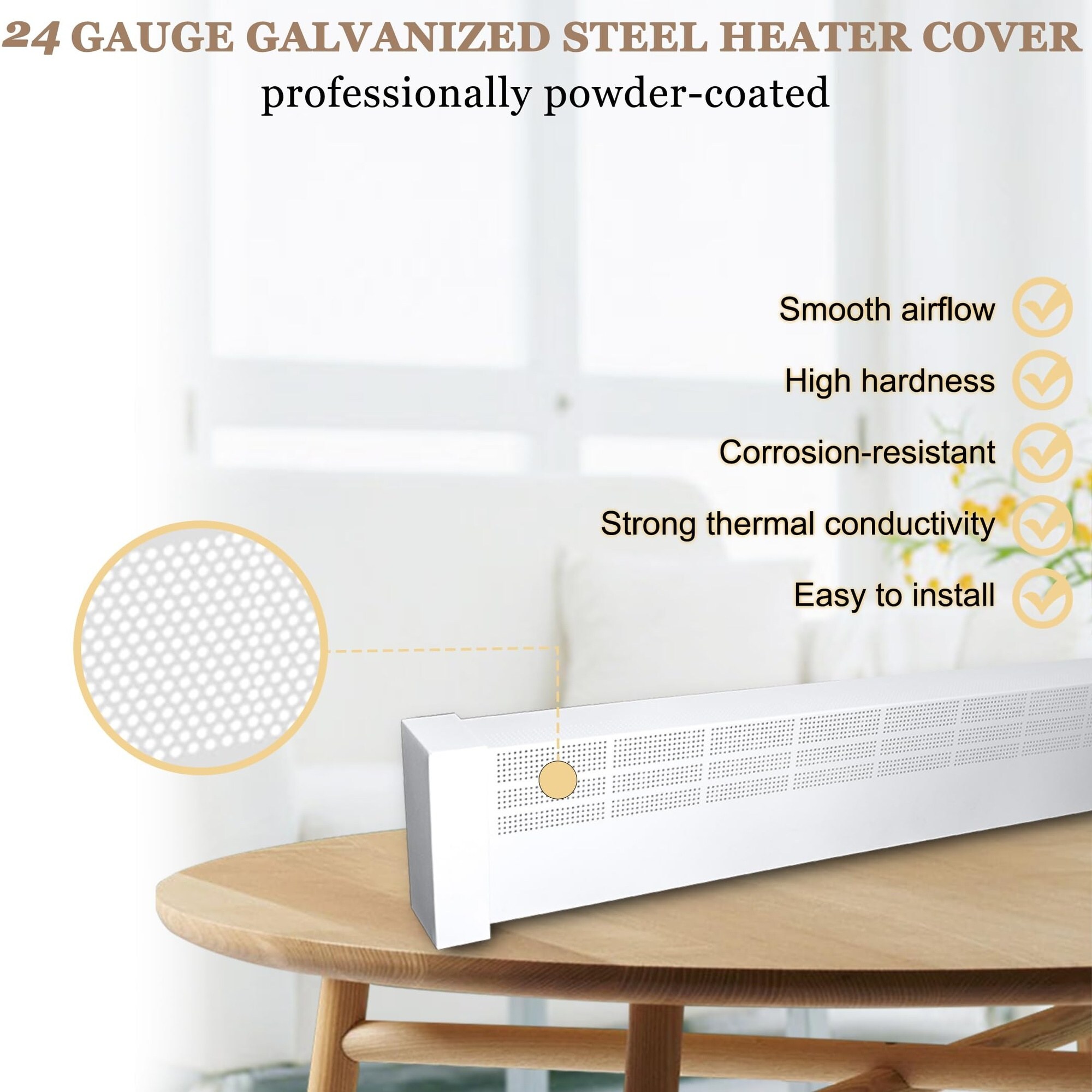 Wudkey ZXR2500 Baseboard-Heater-Covers - View #4