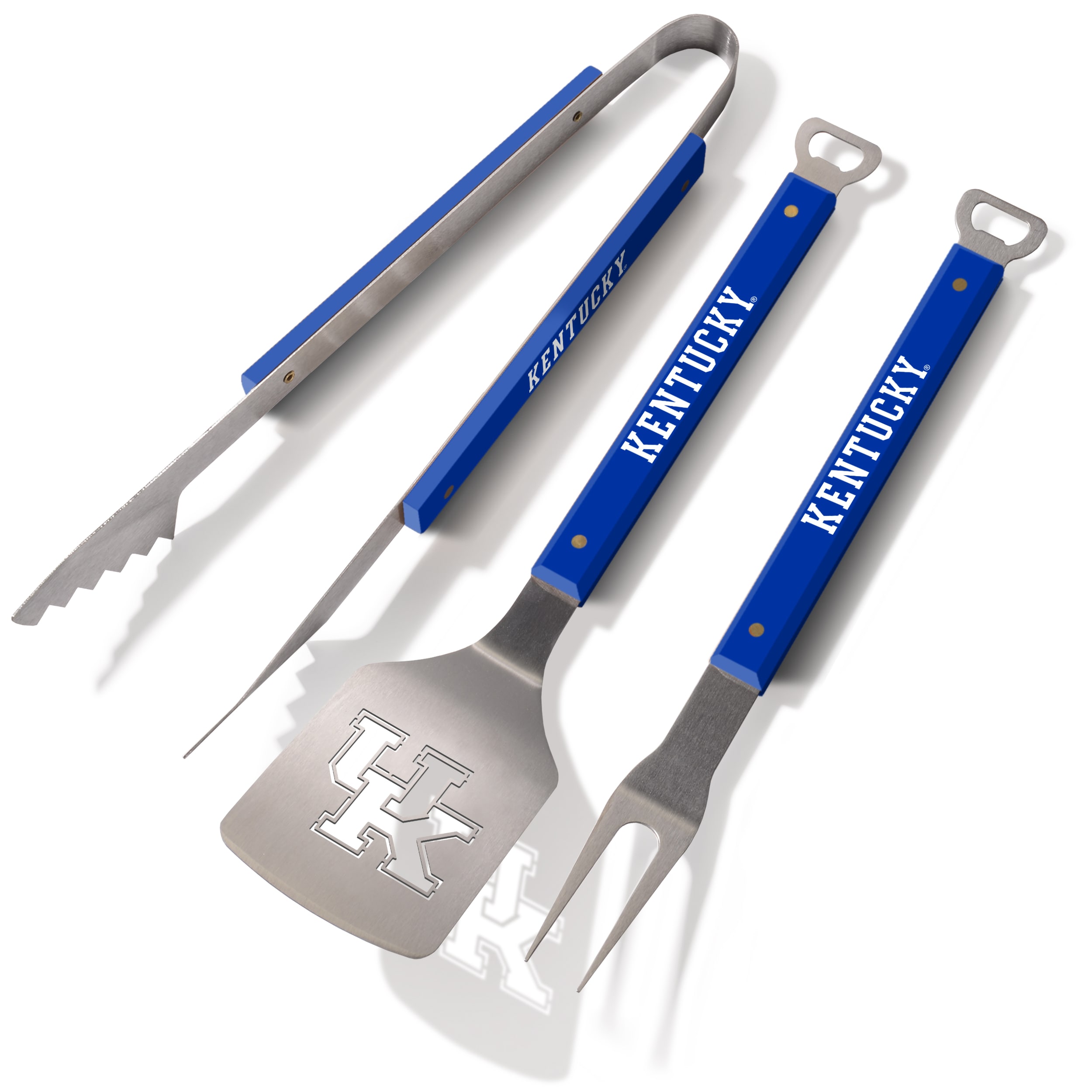 Sportula 9028635 Kentucky Wildcats Spirit Series 3-Piece BBQ Set 3 -Piece Stainless steel Tool set