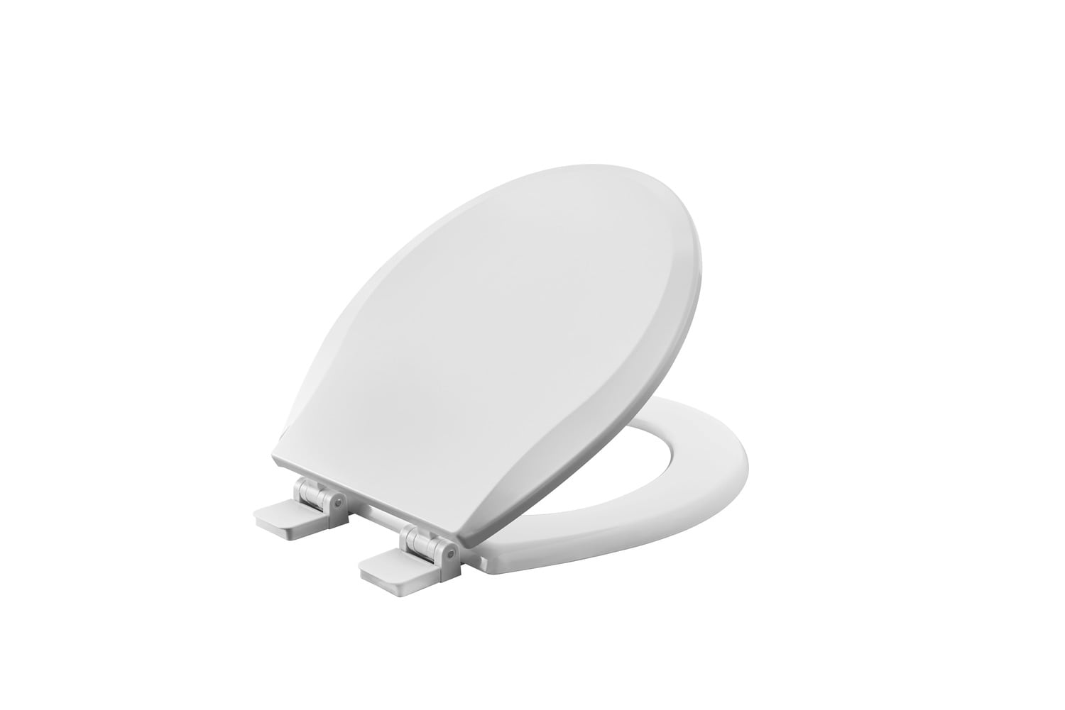 American Standard 5269A65DL.020 Bedminster Wood White Elongated Soft Close Toilet Seat