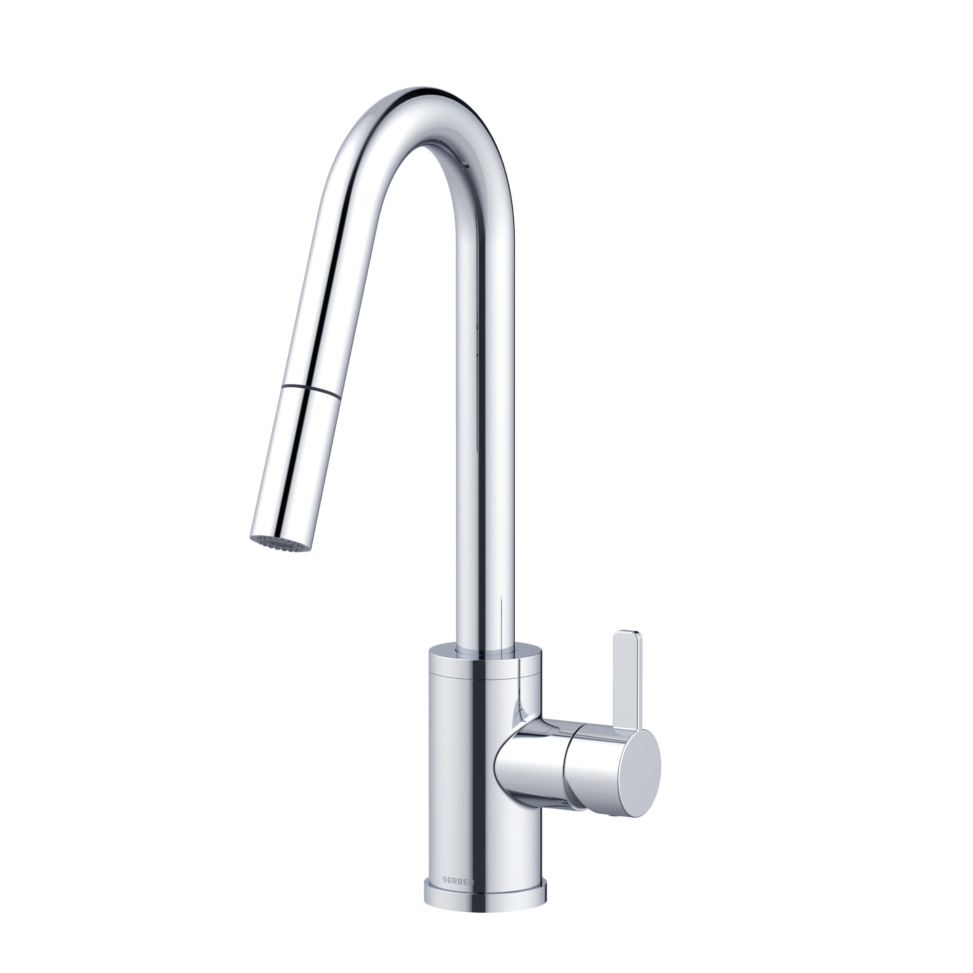 Gerber Chrome Single Handle Pull Down Kitchen Faucet With Sprayer In   62622764 