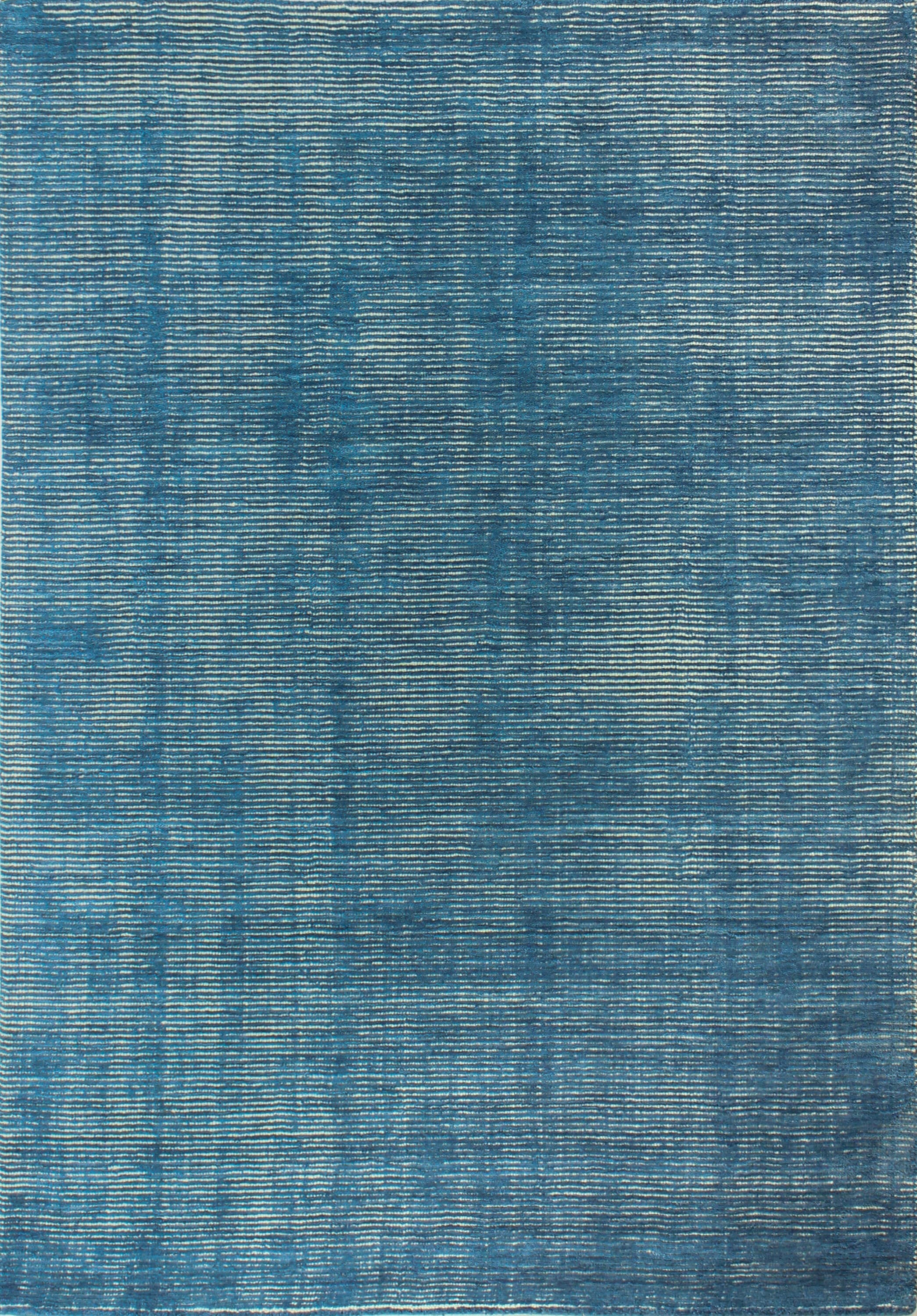 Bashian 649652261713 4 X 6 (ft) Wool Azure Indoor Solid Industrial Area Rug