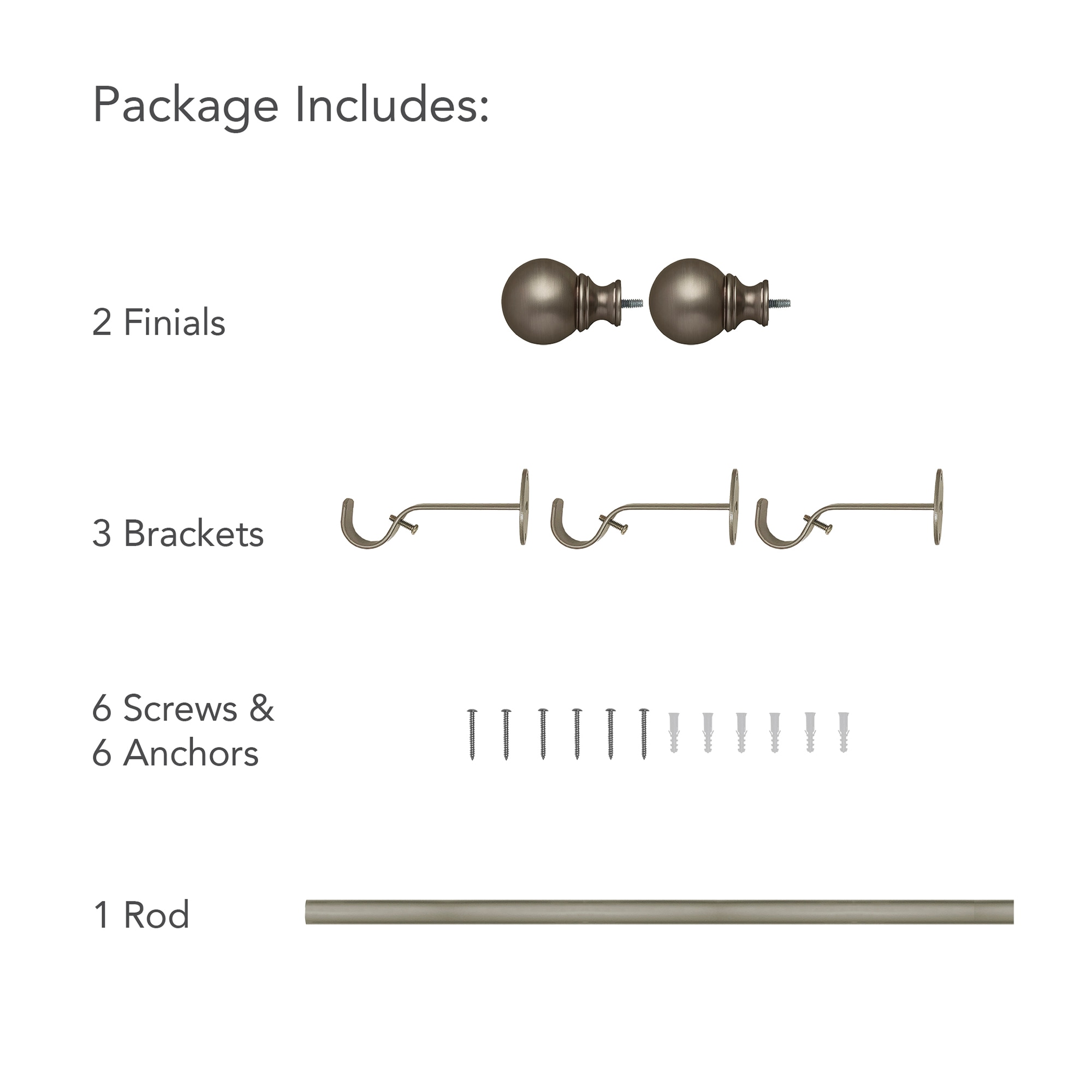 Elrene Home Fashions 026865995435 Curtain-Rods - View #4