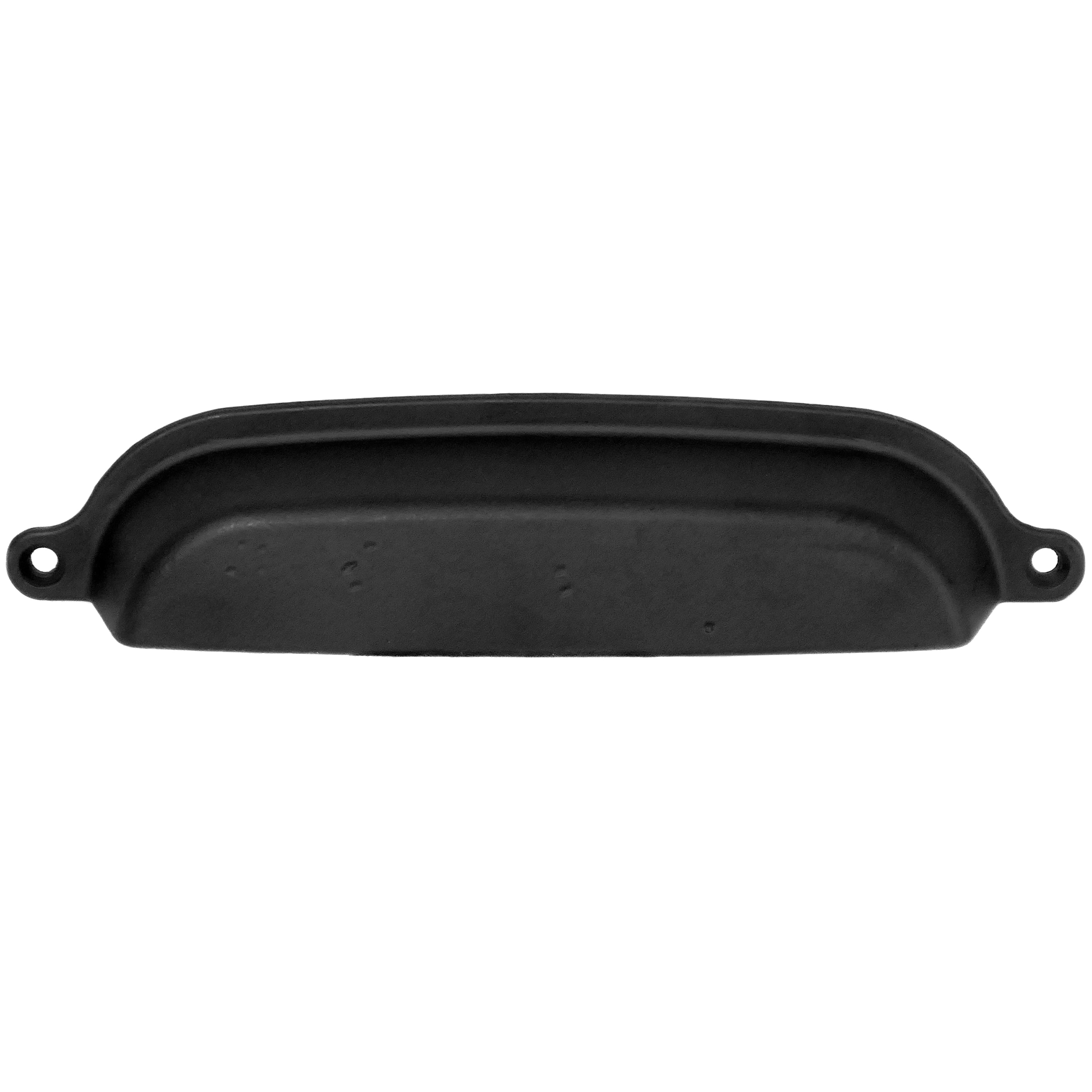 MNG Hardware 84820 Riverstone 6-in , 152mm Center to Center Matte Black Rectangular Cup