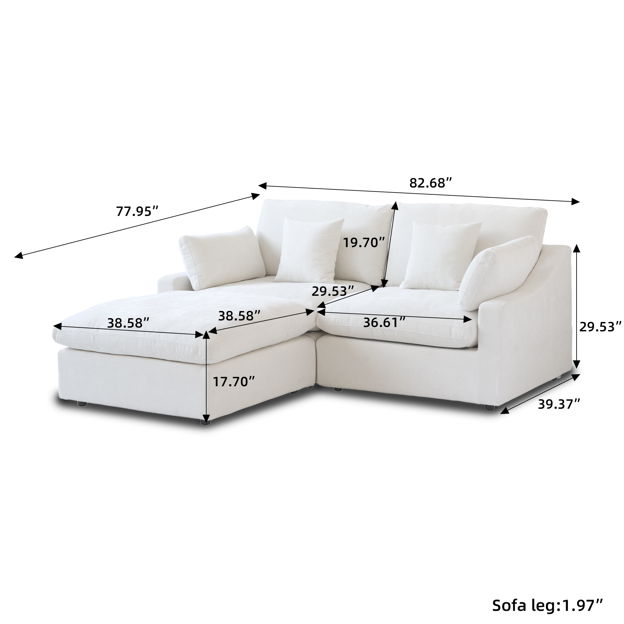 BuotiqHom DH-S2+1-140WE Sofas-Loveseats - View #9