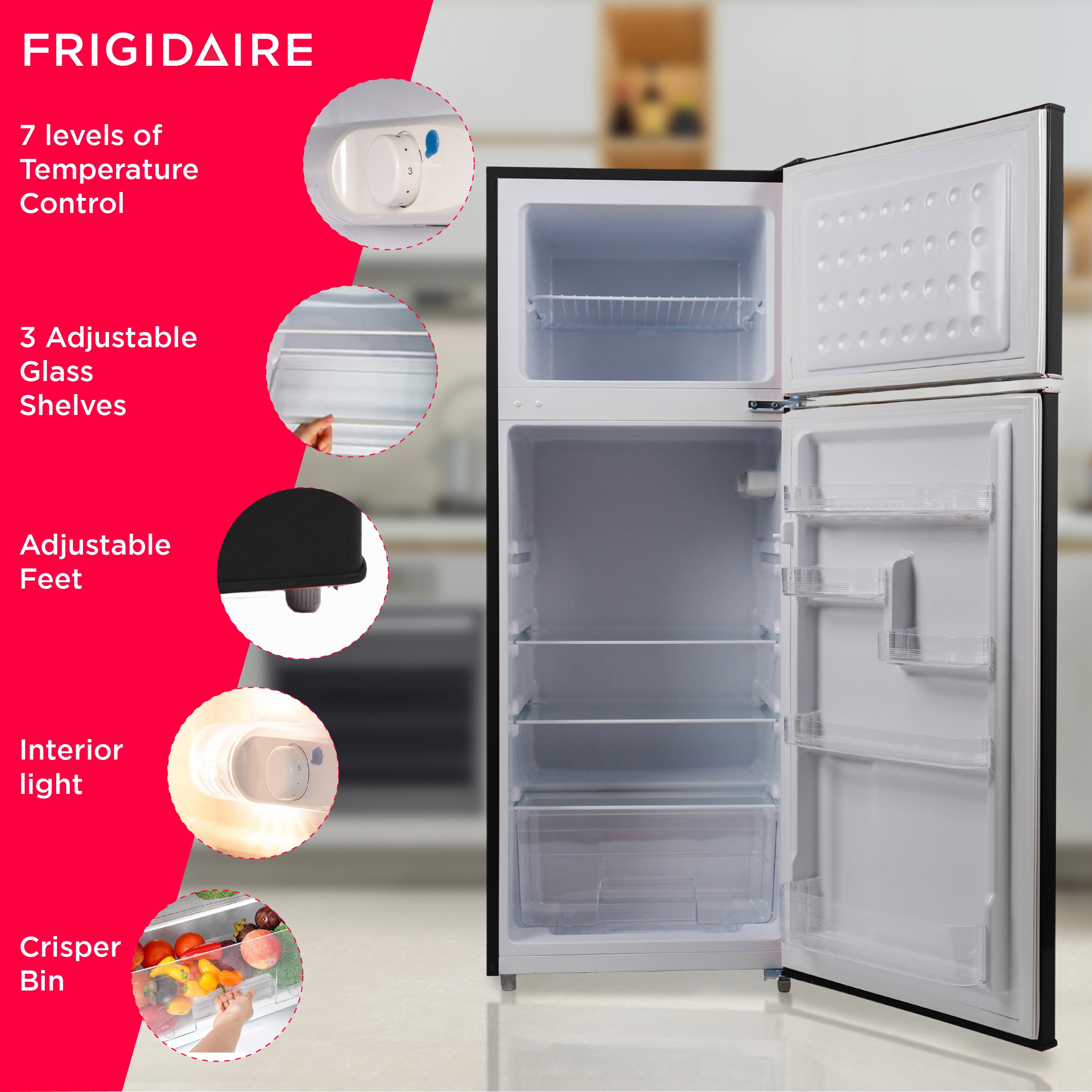 Frigidaire EFR753-BLACK Top-Freezer-Refrigerators - View #7