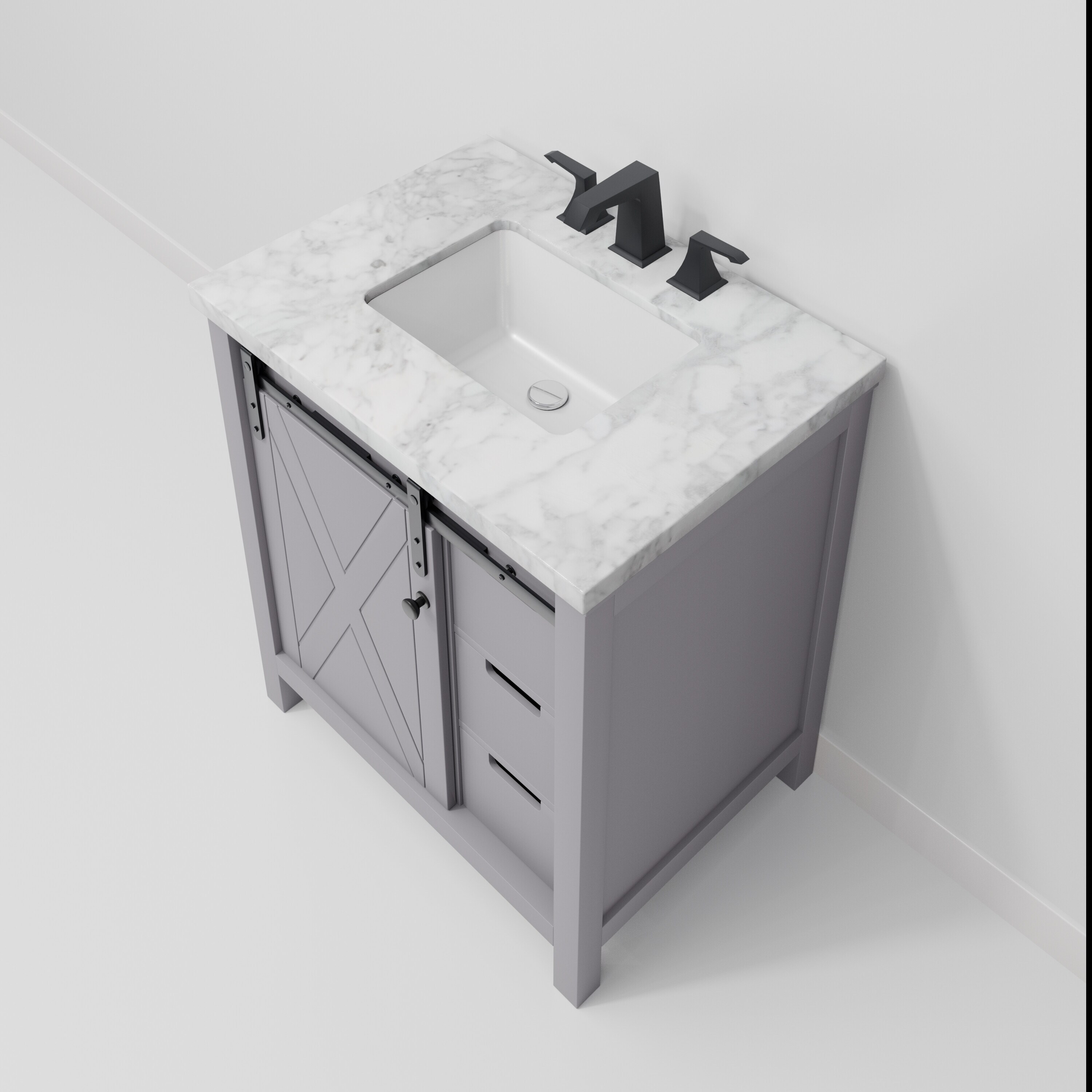 Lexora LVM30SB101 Bath-Vanity-Combo - View #5