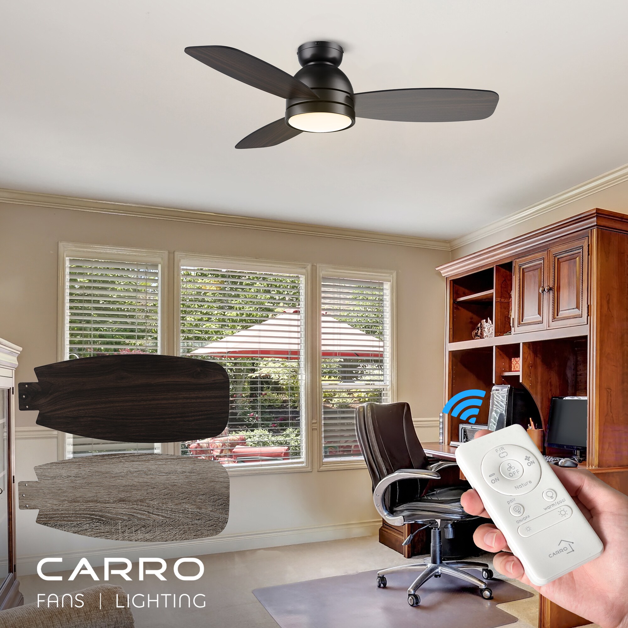 CARRO USA LCFR443Q5-L11-BG-FM Ceiling-Fans - View #3