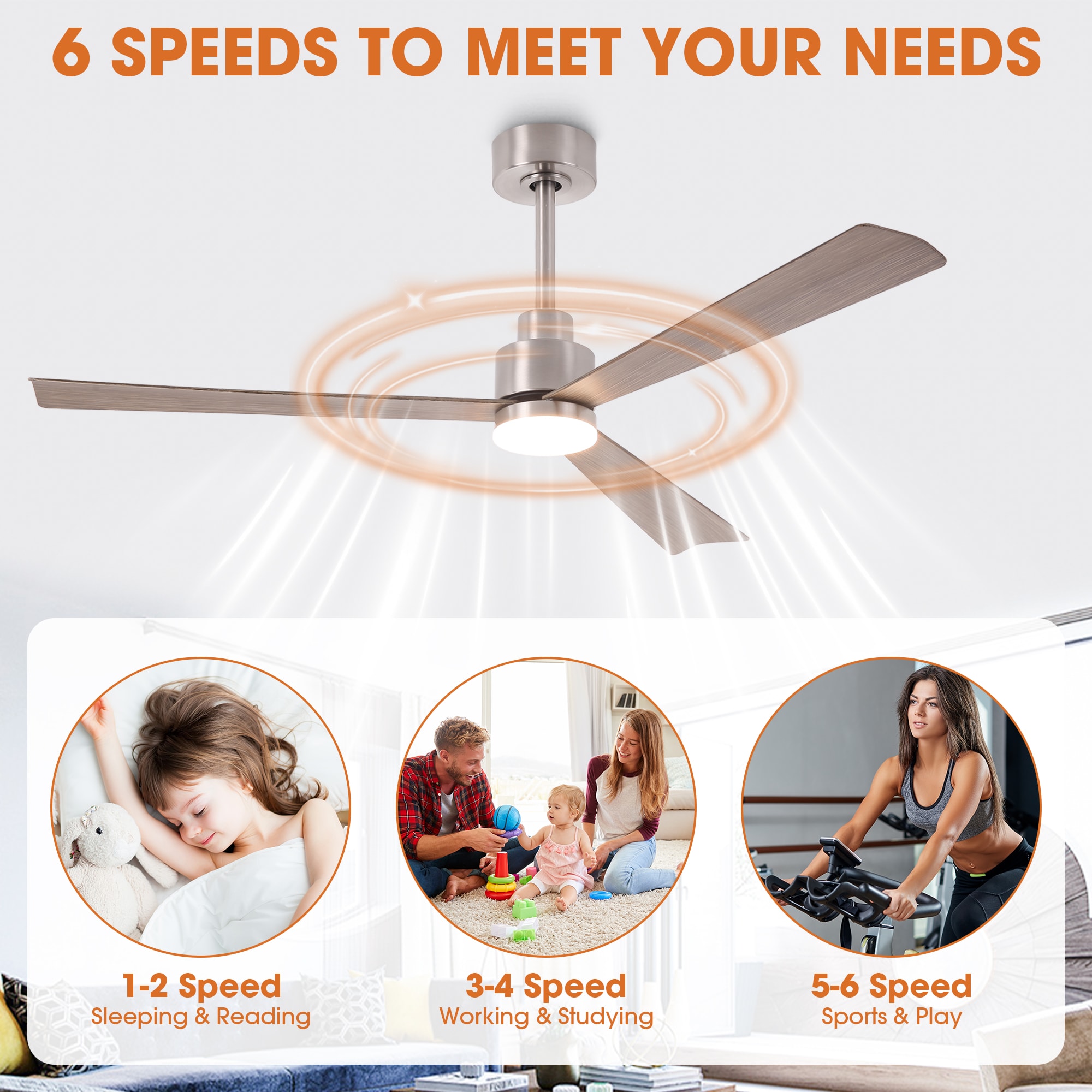 Parrot Uncle F6014SN Ceiling-Fans - View #9