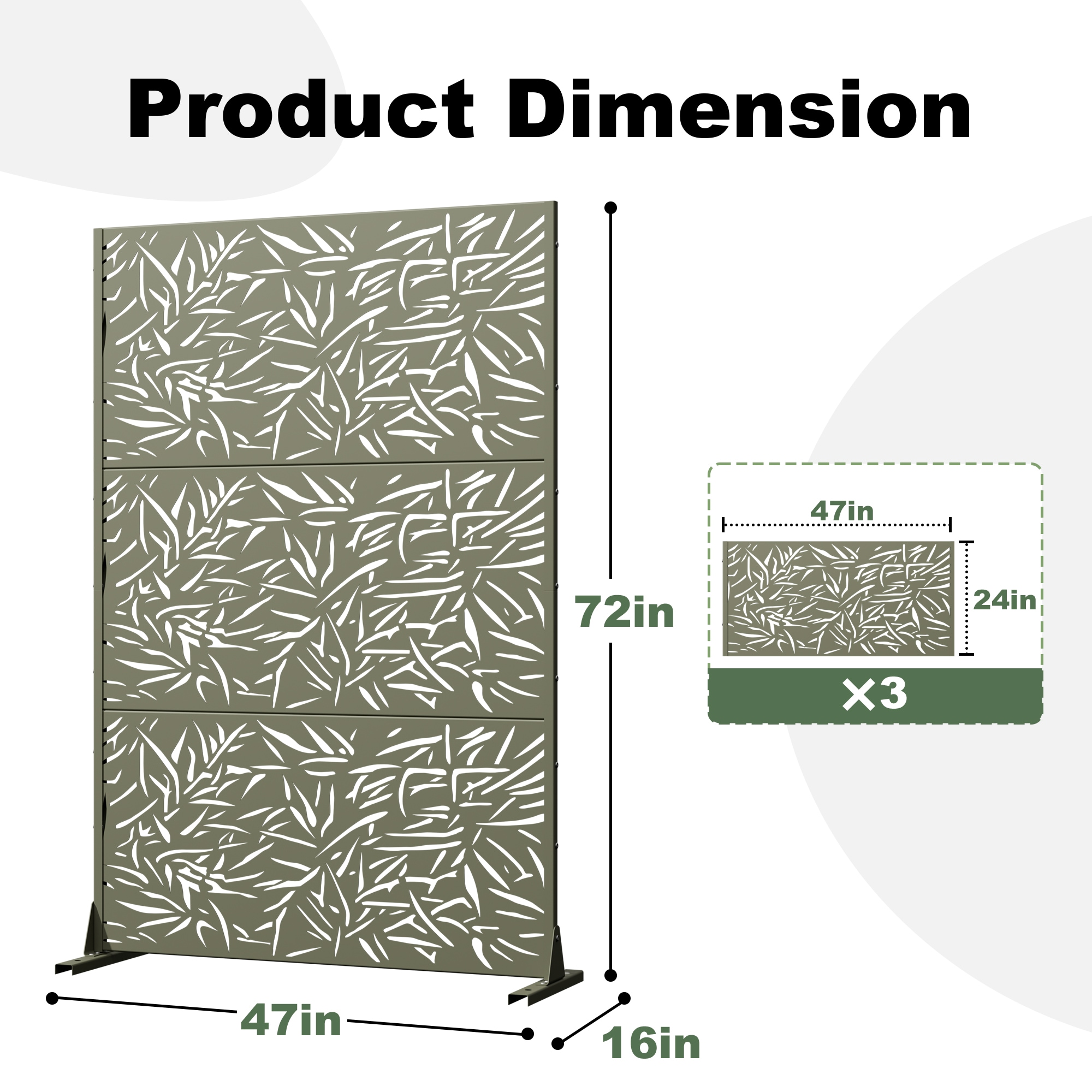 Misty Moon LW0409-OPS-PF262 Outdoor-Privacy-Screen - View #3
