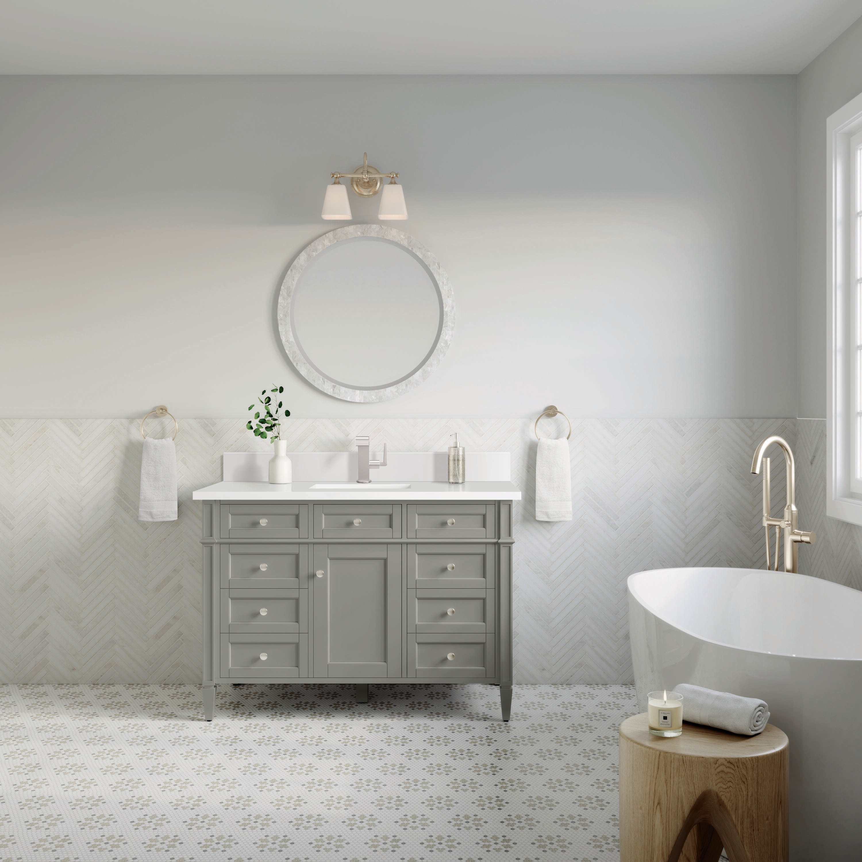 James Martin Vanities 650-V48-UGR-1WZ Bath-Vanity-Combo - View #2