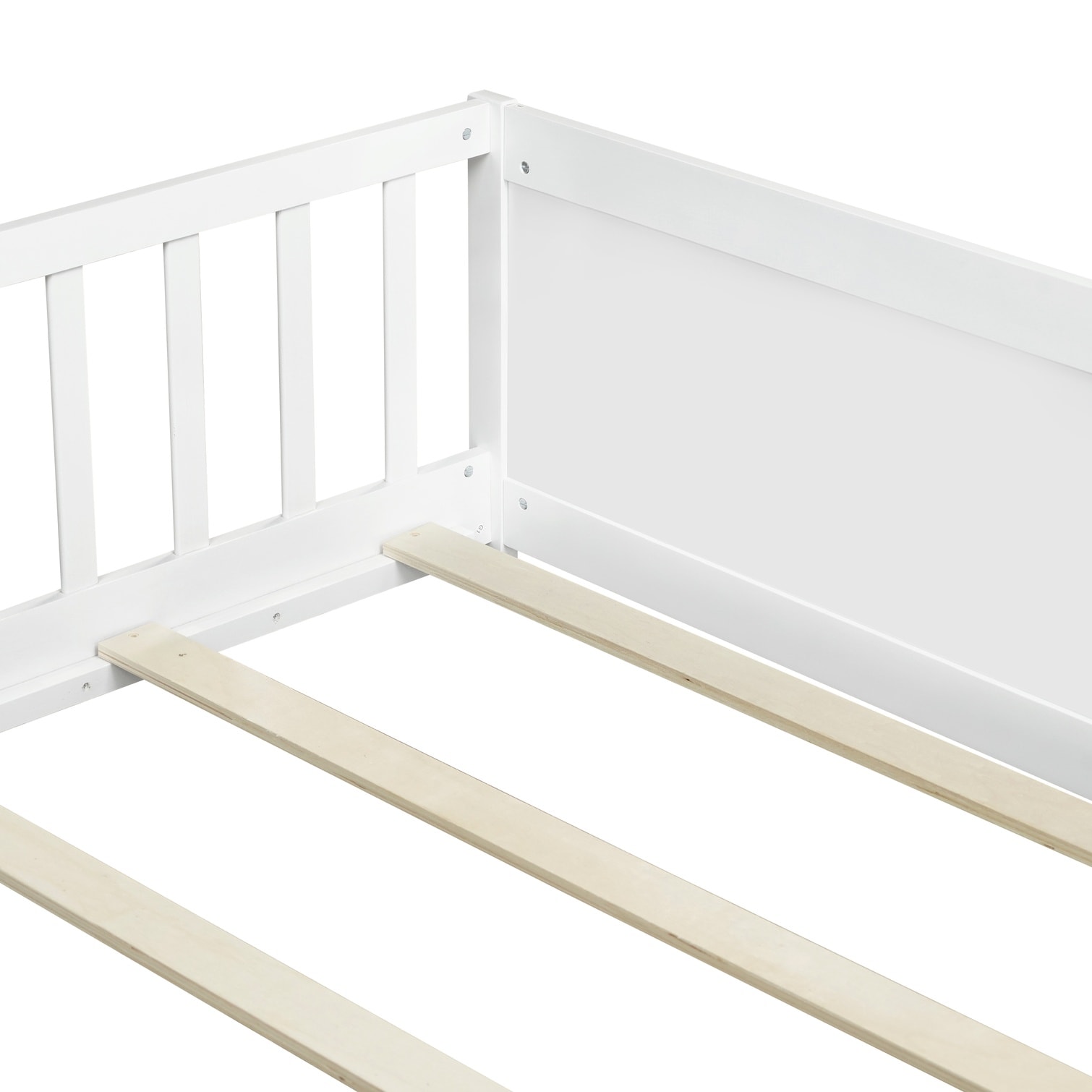 Naturefalls Beds and Frames And - Full Size Rubber Wood Floor Bed with ...