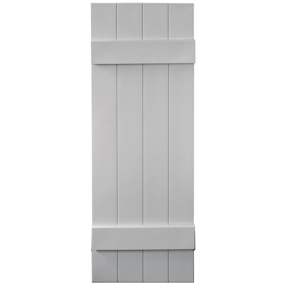 Vantage V6831443030 14.125-in W x 43.125-in H Paintable Paintable Board and batten Exterior Shutters ( 1 -Pack )