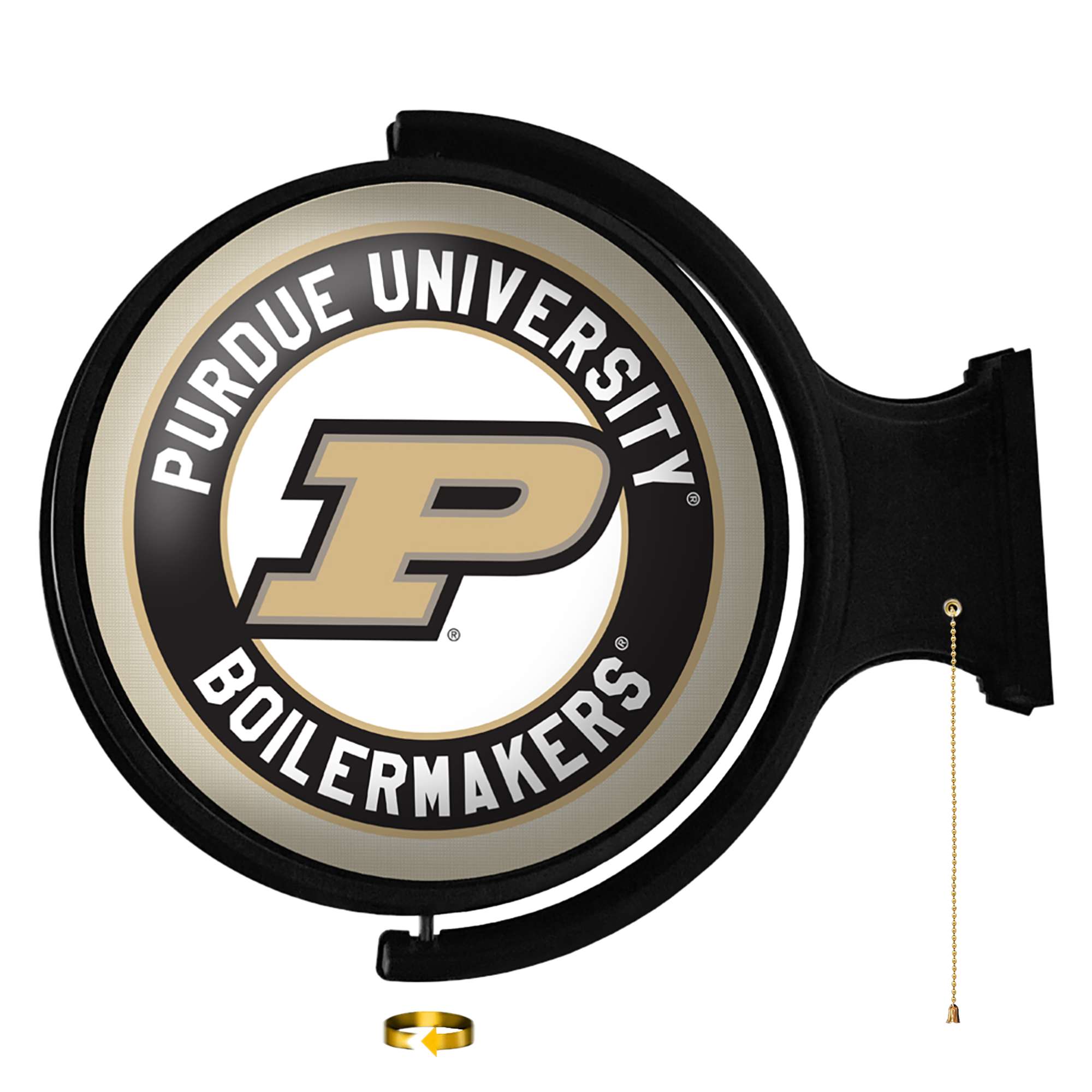 The Fan-Brand NCPURD-115-01 Purdue Boilermakers Rotating Wall Lights 23-in Constant LED Game room Lighted Sign