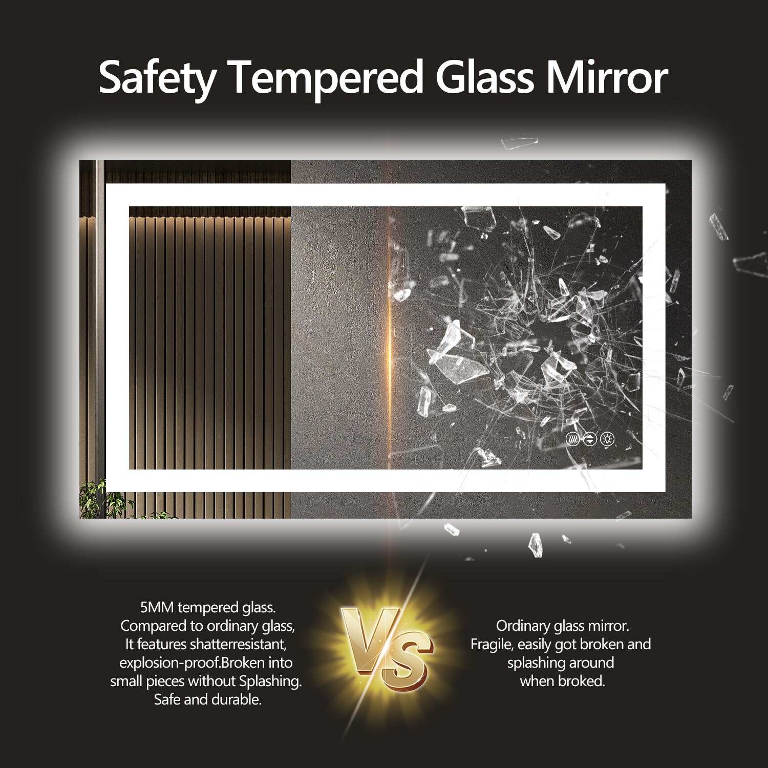 Huluwat P1-7P346976 Framed-Bath-Mirrors - View #7