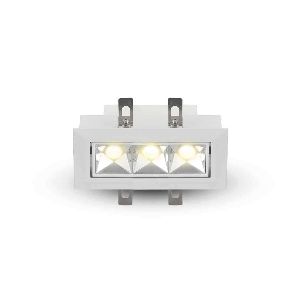 Rubik White 576.06-Lumen Soft White Rectangular Dimmable LED Canless Recessed Downlight | - VONN Lighting VMDL000603C009WH