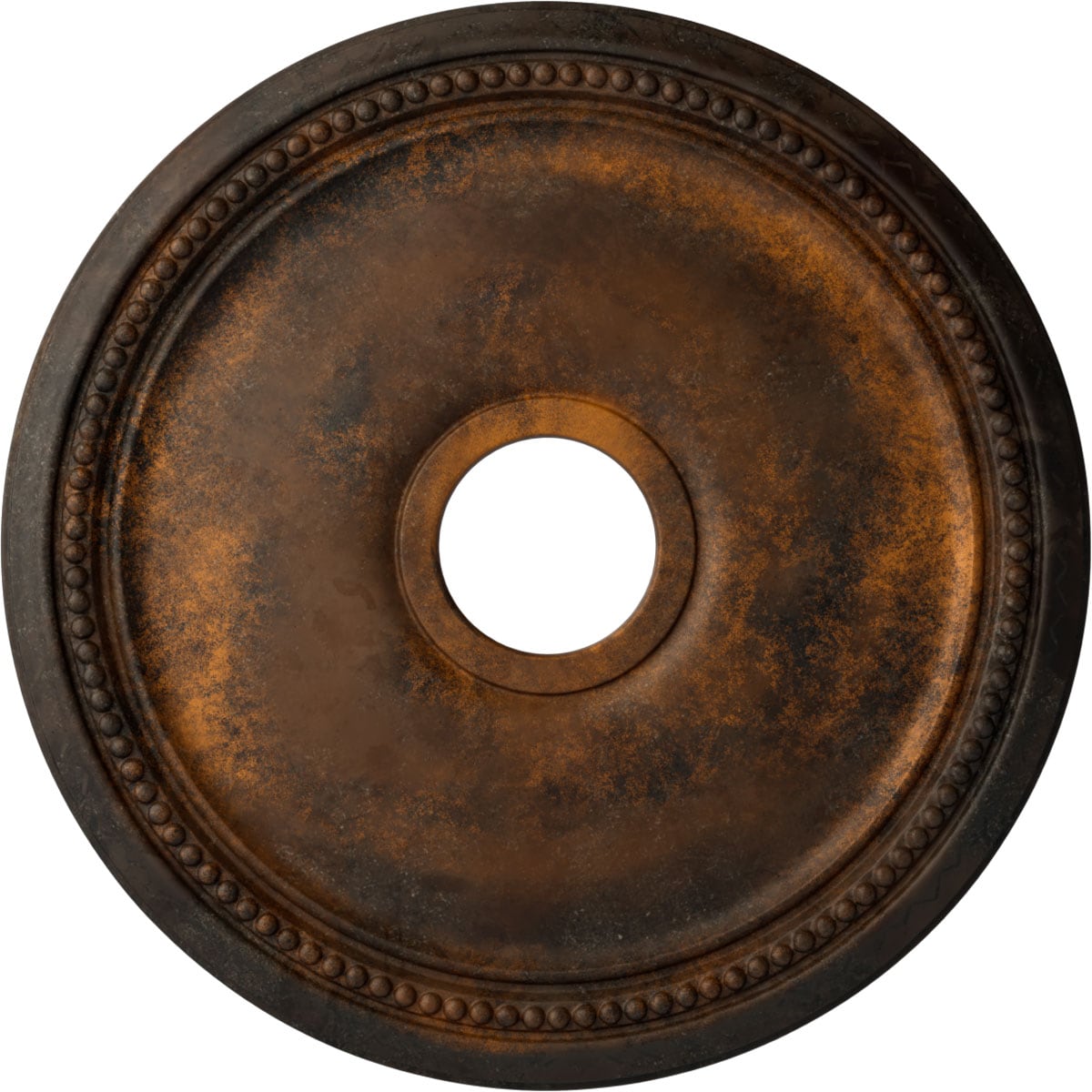 Ekena Millwork CM18DIRUS Diane 18-in W x 18-in L Painted Rust Polyurethane Whole Ceiling Medallion