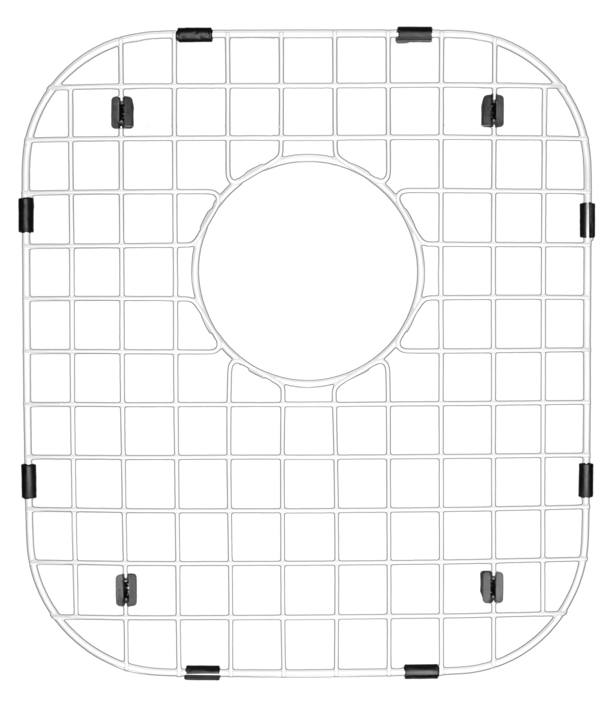 Karran GR-3001 GR-3001 Bottom Grids 14.625-Inches x 12.5-Inches Back center Drain Stainless steel Sink grid