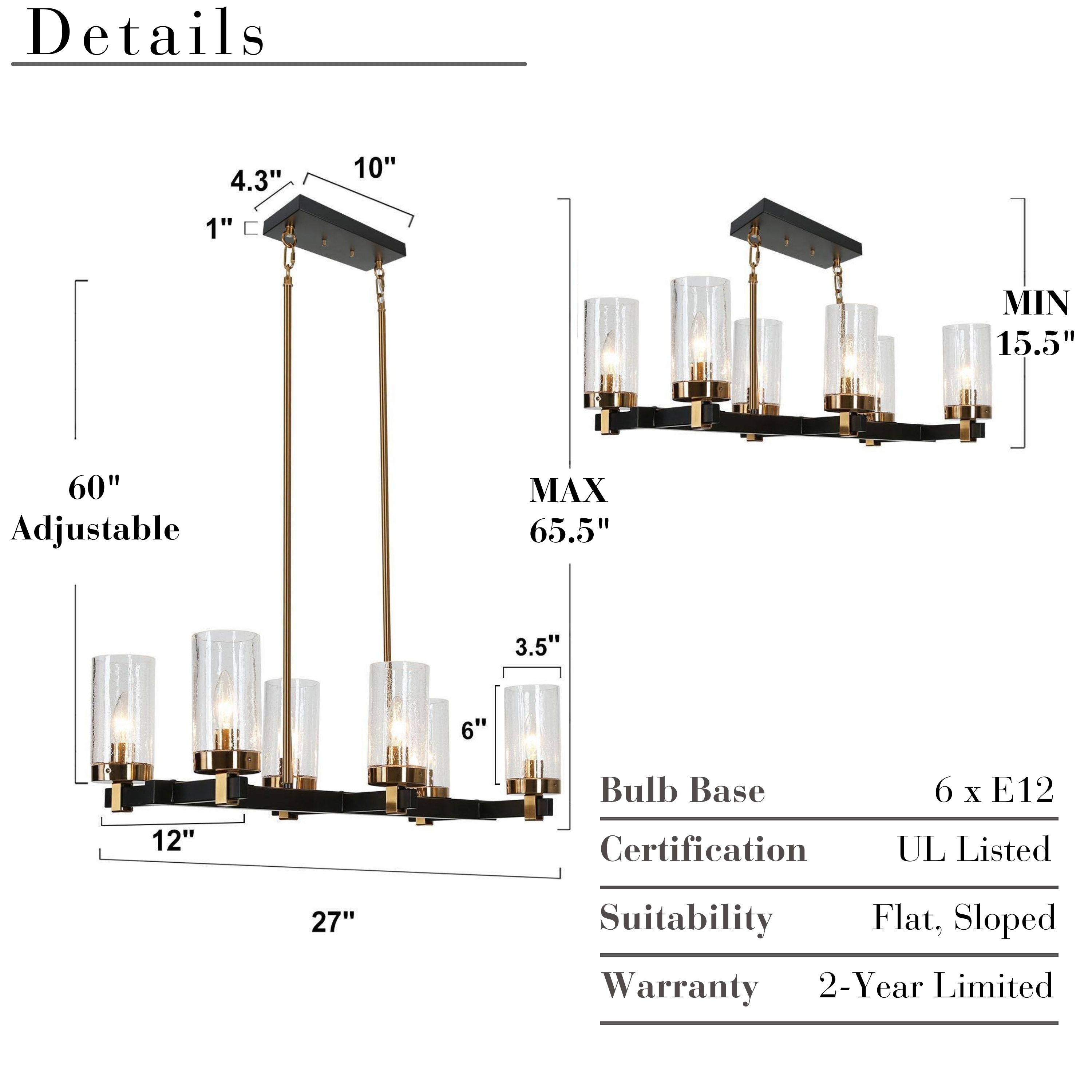 ZEVNI L3JZRJABW61C6SO8 Pendant-Lights - View #5