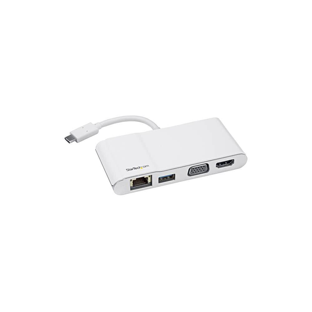 StarTech TCNCD277196  DKT30CHVW USB-C Multiport Adapter for Laptops 4K HDMI or VGA and GBE-USB 3.0