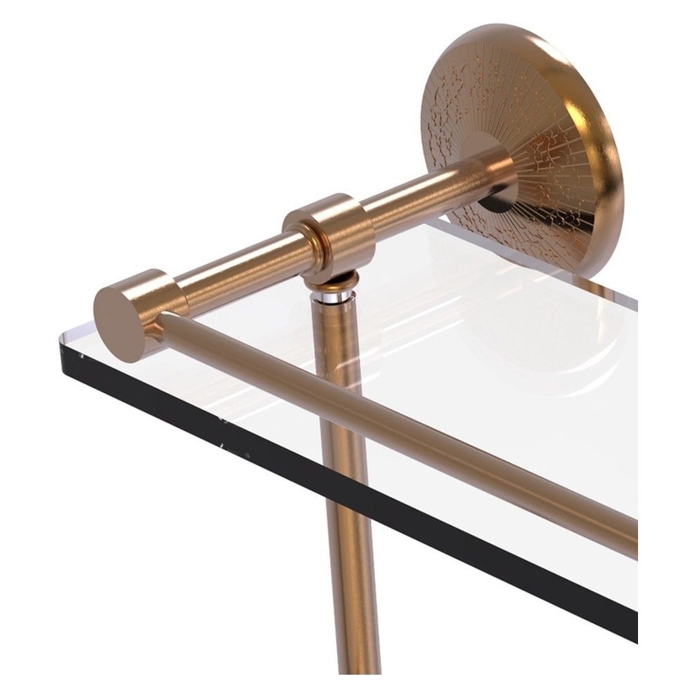 Allied Brass Monte Carlo Brushed Bronze 2-Tier Brass Wall Mount Bathroom Shelf  in the Bathroom Shelves department at
