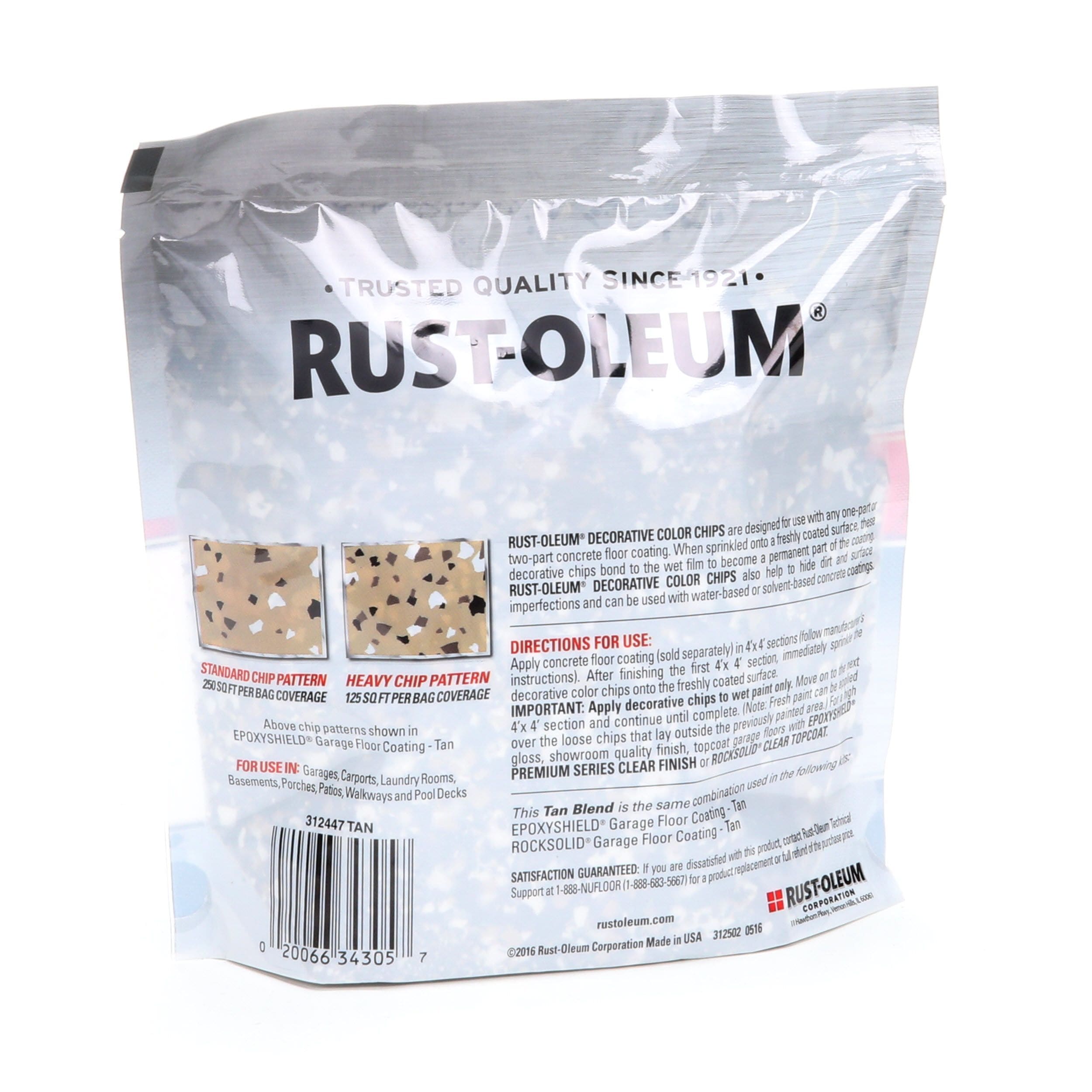 Rust-Oleum 312447 Decorative Color Chips Tan Blend for sale online 