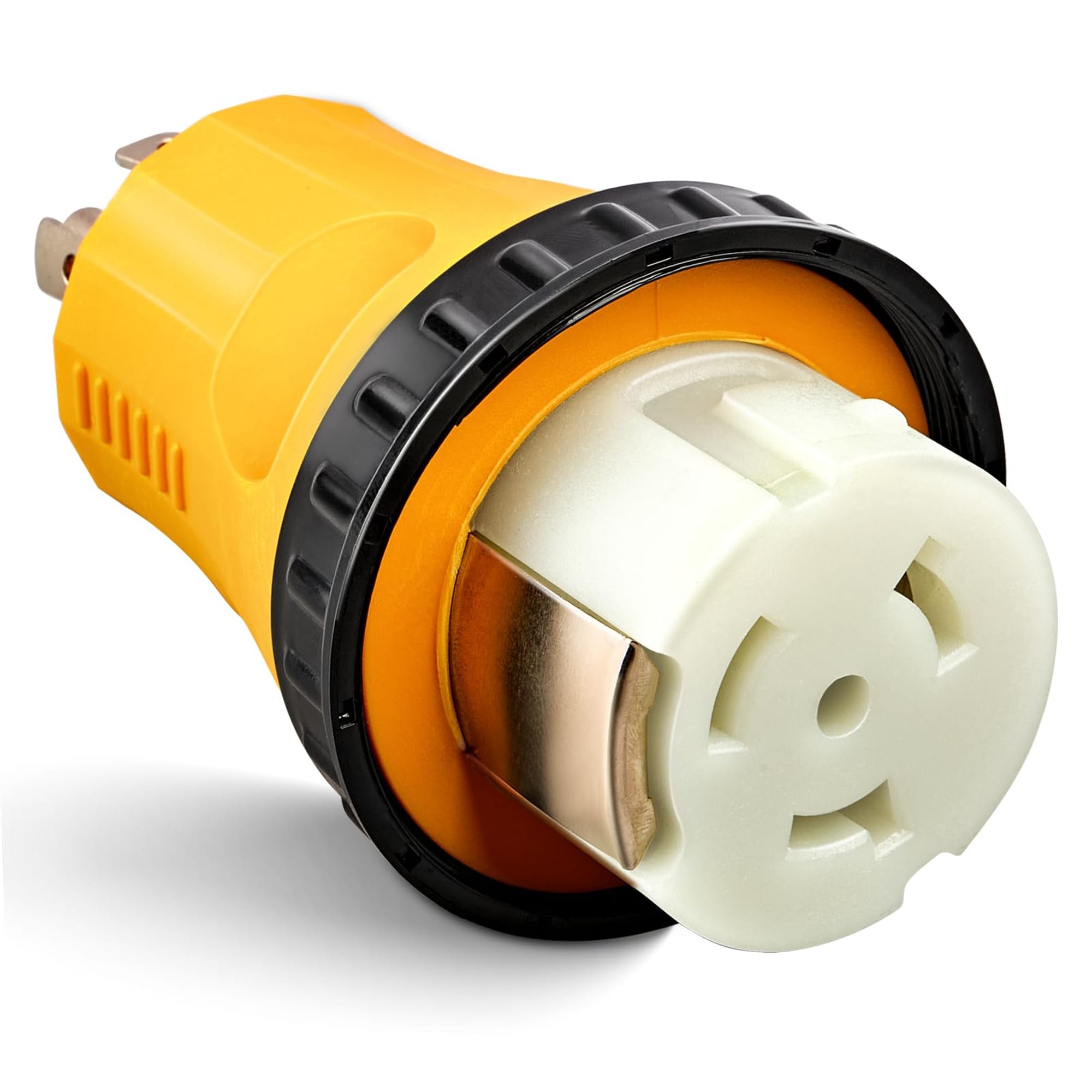 Numhew Yellow Twist Lock Generator Adapter L14-30P Male to SS2-50R Female