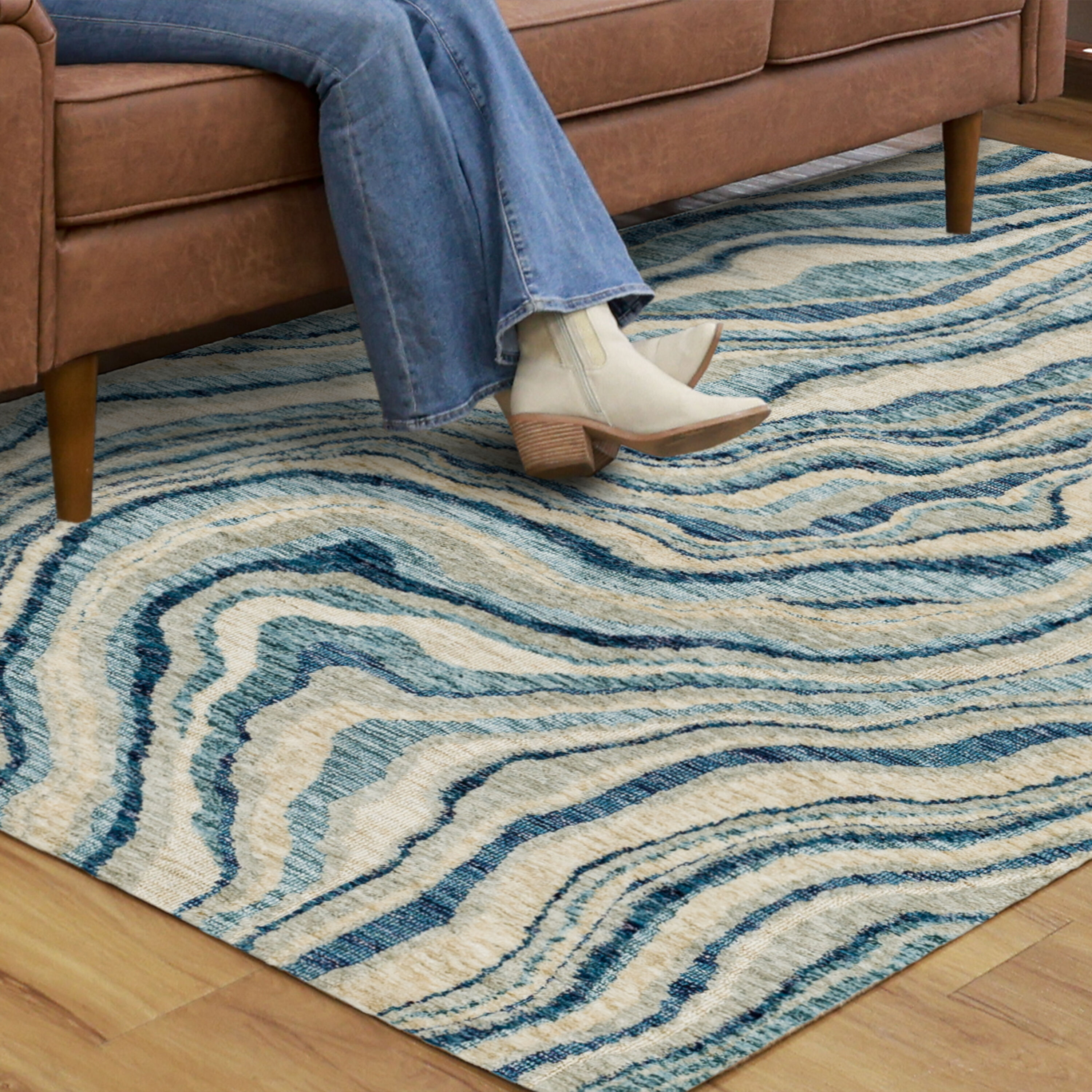 Blue Tides Rug, on sale Tides Rug, Tidal Rug, Tidal Wave Rug, Ocean Rug, Beach Rug, Coastal Rug, Coastal Area Rug, Blue Beach Rug, Blue Coastal Rug