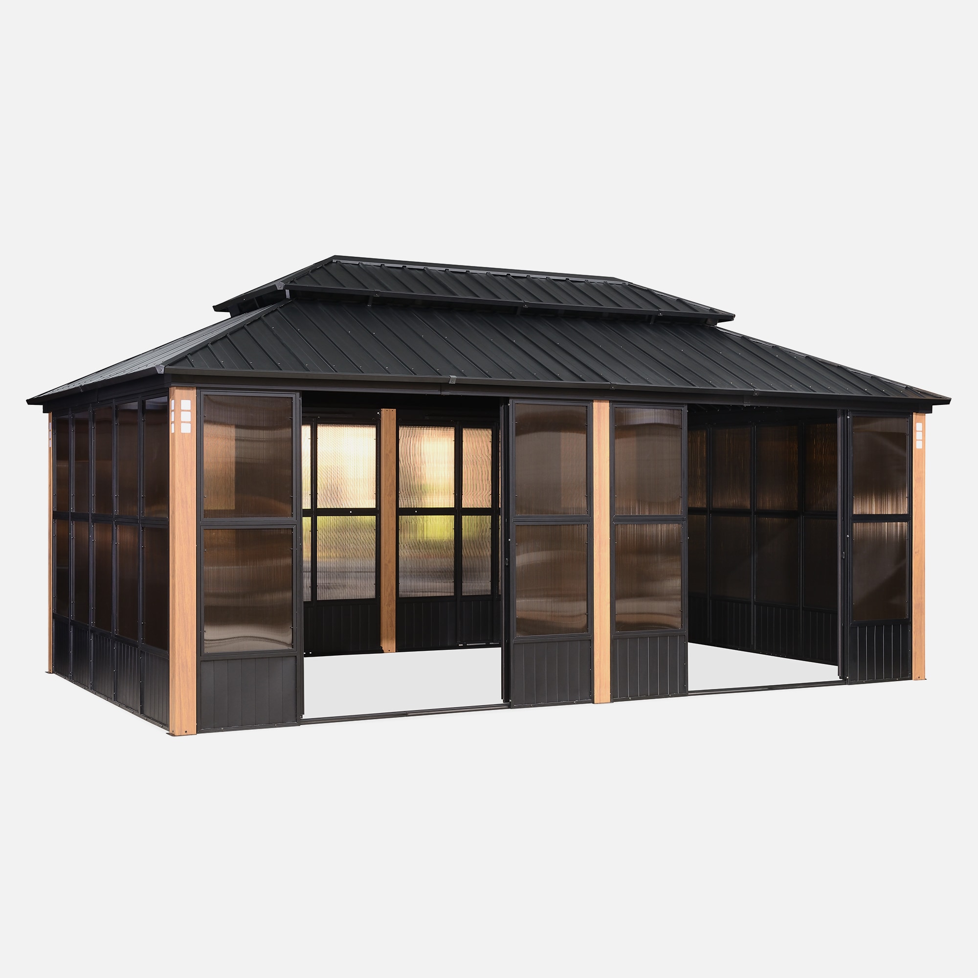 PURPLE LEAF LS06SRW1220 Wood-Resin-Gazebos - View #2