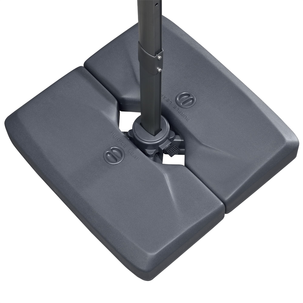 PURPLE LEAF LS05ALFGYBS-75 Patio Umbrella Base Gray Patio Umbrella Base