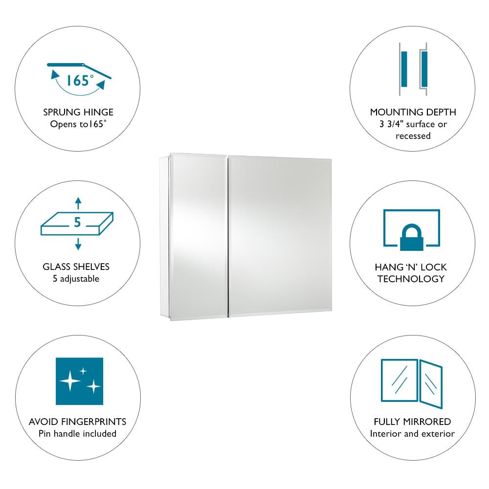 Jacuzzi PD44000 Bathroom-Medicine-Cabinets - View #2