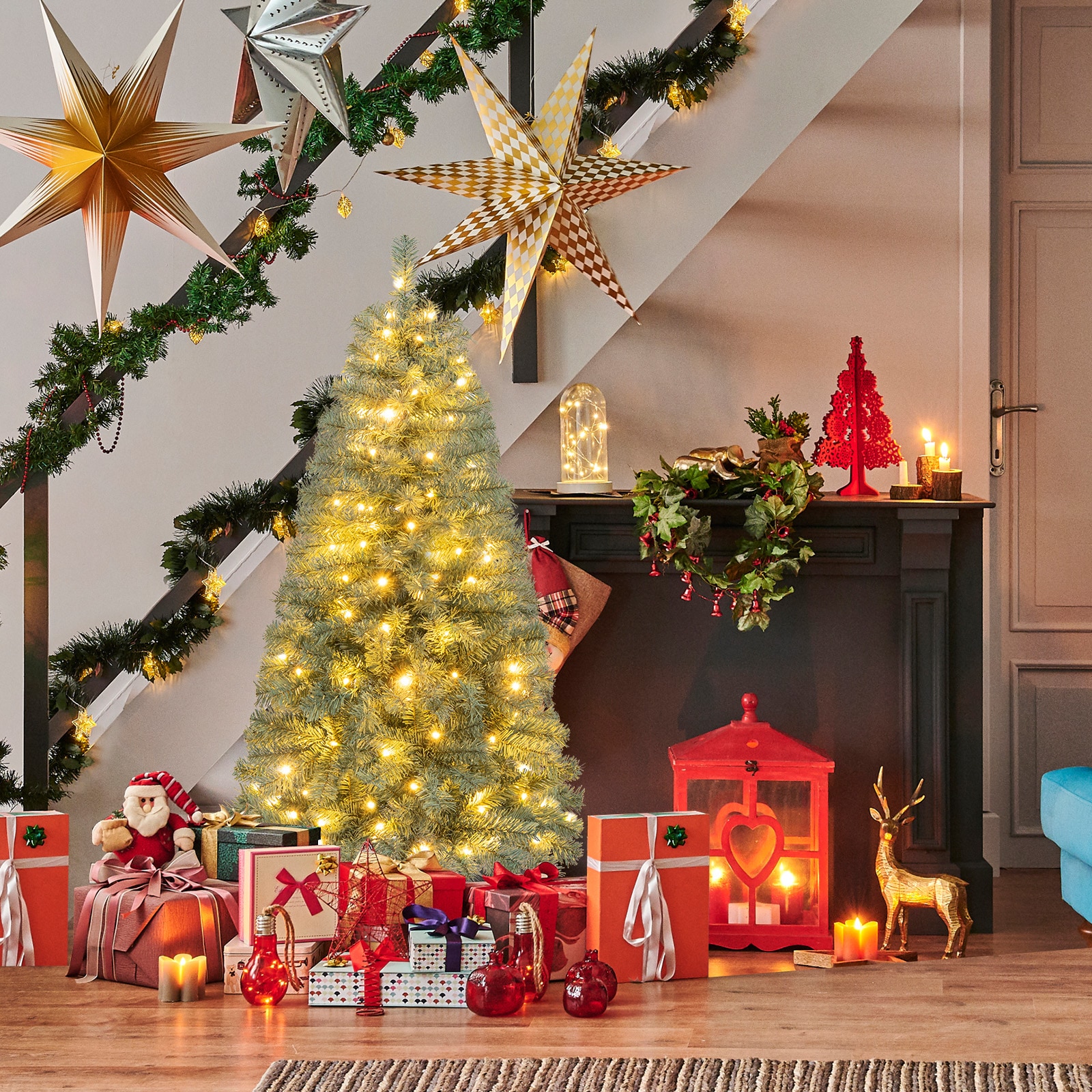 WELLFOR HYG24077US Artificial-Christmas-Trees - View #9