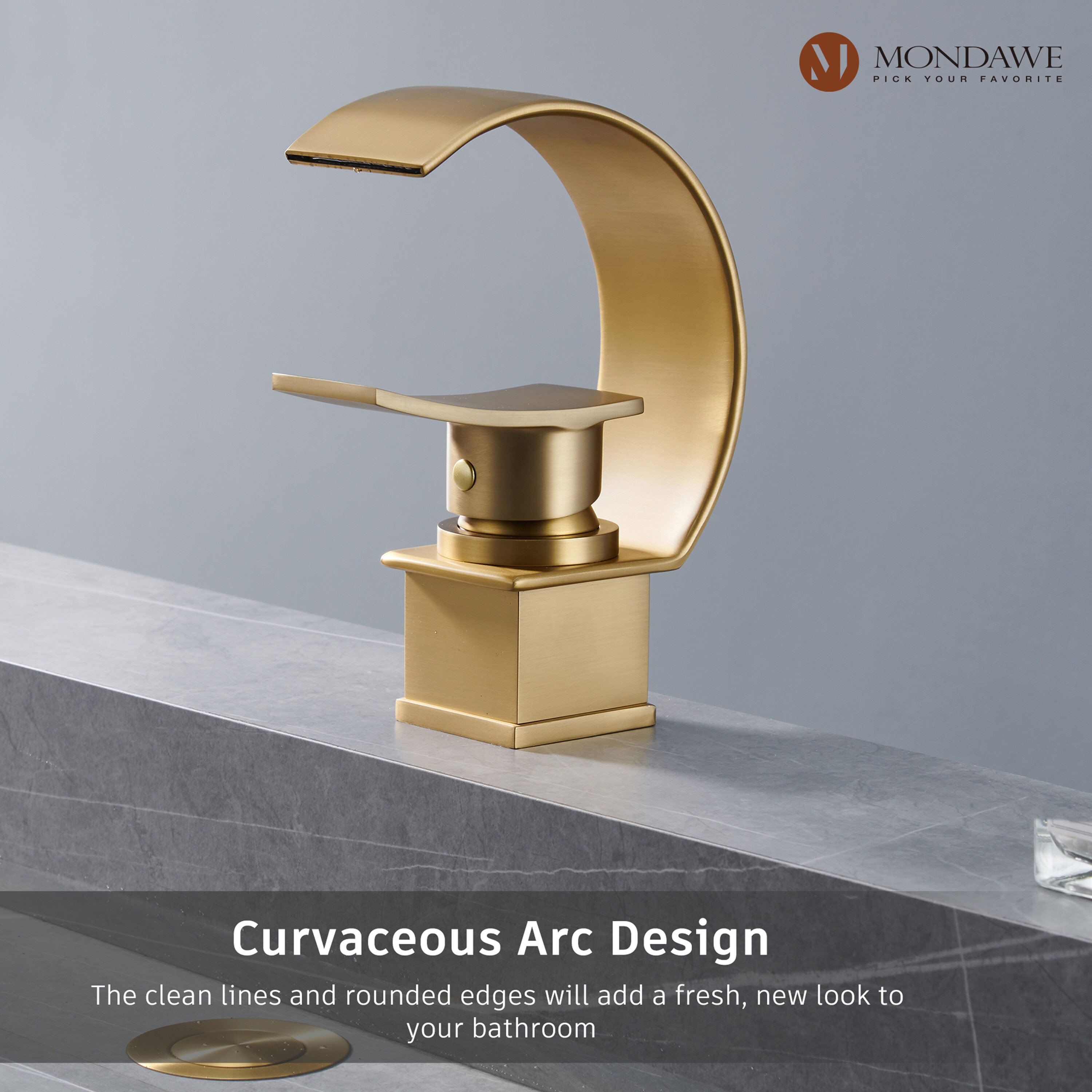 Mondawe WF1370G-2BG Lavatory-Faucets - View #3