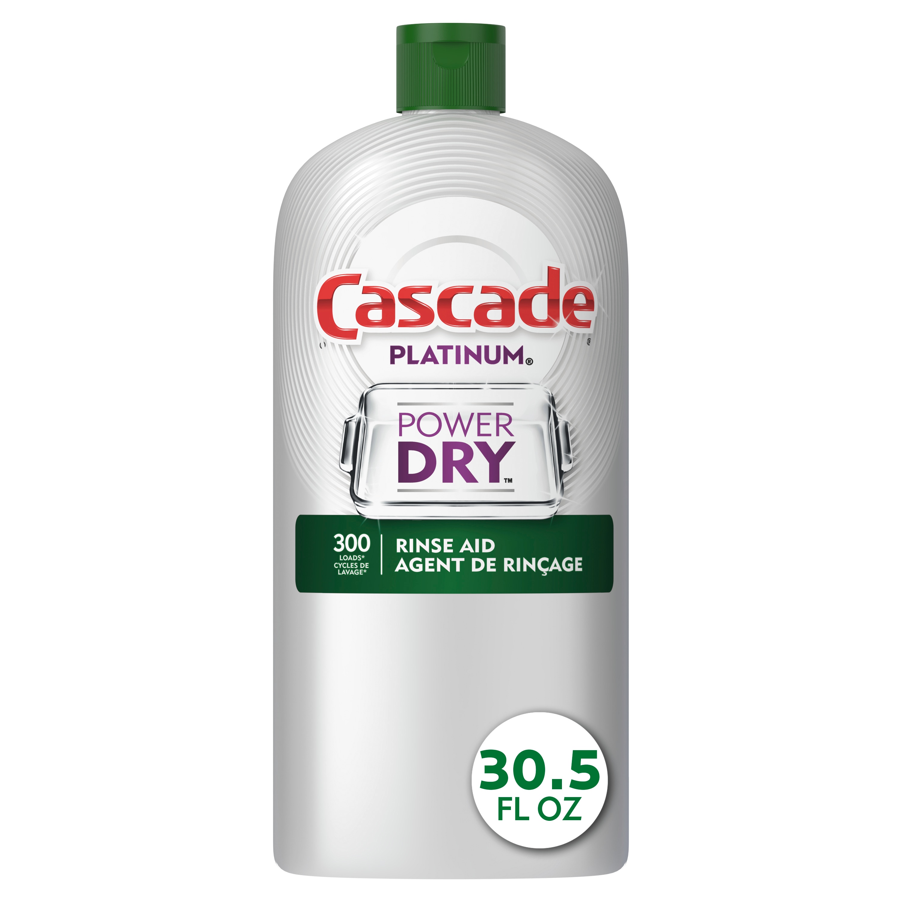Cascade Power Dry 3-in-1 300 loads 30.5-fl oz Dishwasher Rinsing Agent in  the Dishwasher Detergent department at