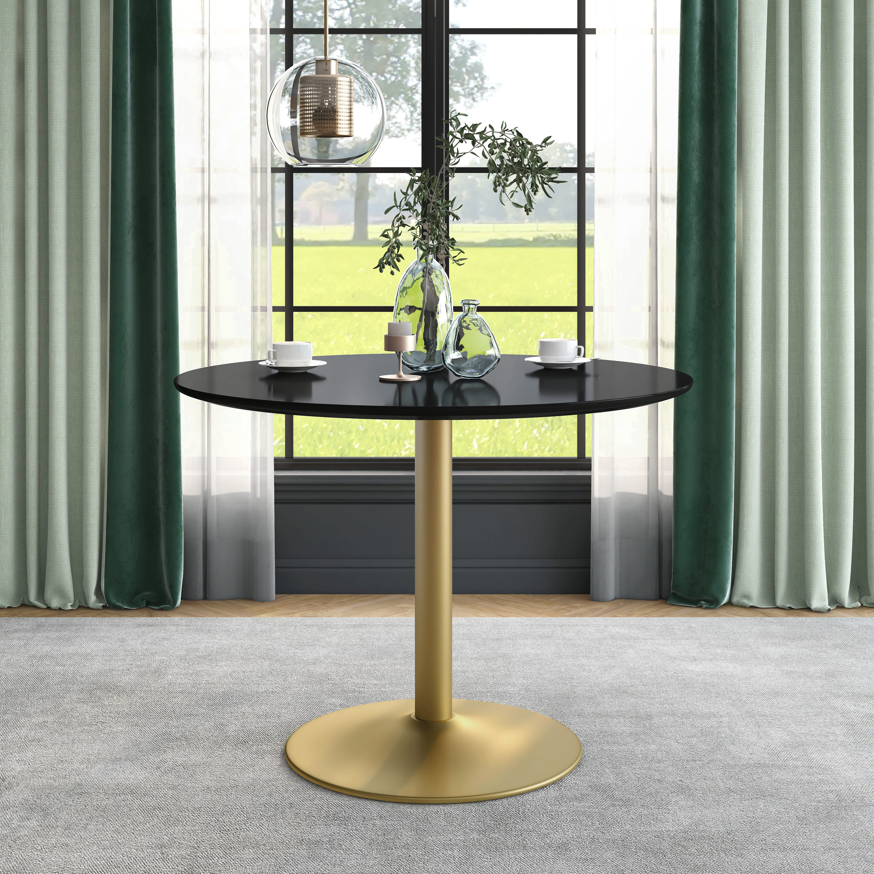 Furniture of America IDF-3281BK-RT Dining-Tables - View #4