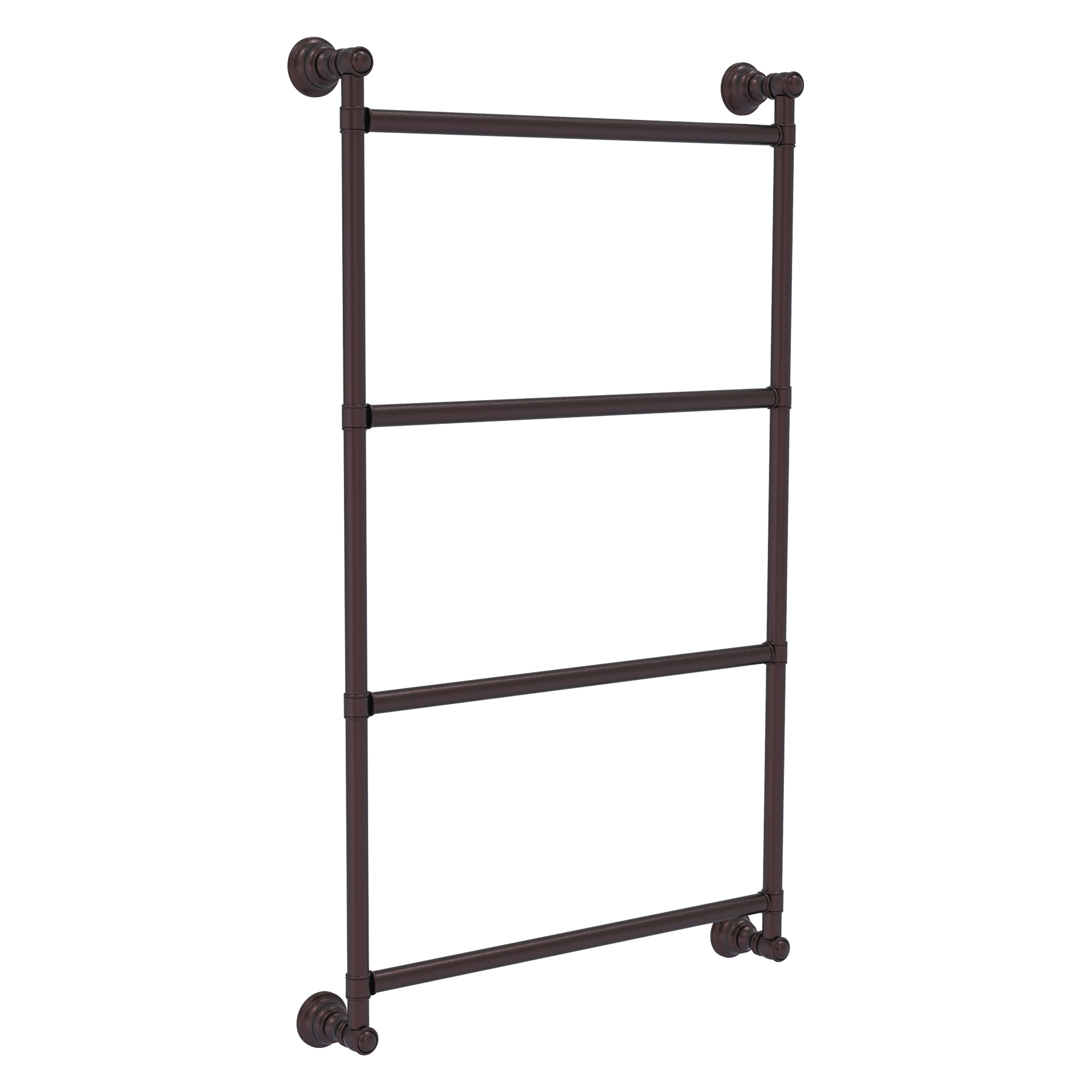 Allied Brass CL-28-24-ABZ Carolina 24-in double Antique Bronze Wall mount 4-tier Towel Bar