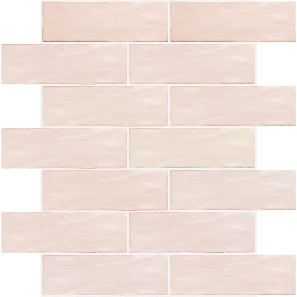 Apollo Tile Duchess Pink 2-1/2-in x 8-in Glossy Ceramic Wall Tile 