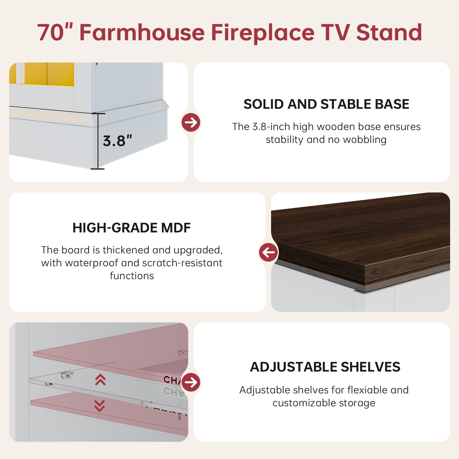 AOXUN AX-41870WB Electric-Fireplaces - View #8